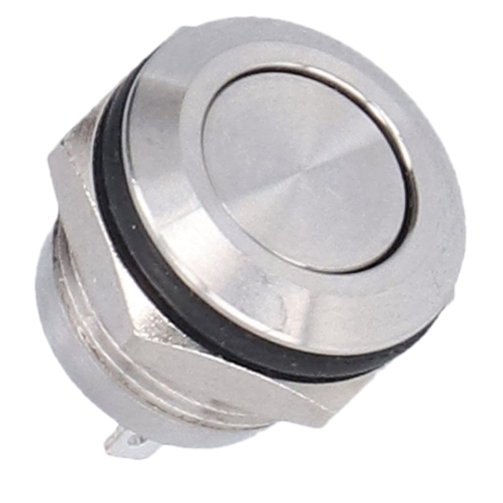 Stück Flachknopfschalter Aus Edelstahl, Wasserdicht, Schraubanschluss, Stromzubehör 0–220 V, 12 Mm