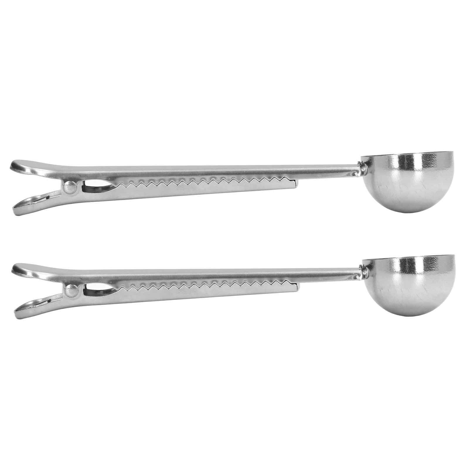 2er-pack Kaffeelöffelclip, Mattes Aussehen, Hochwertige Verarbeitung, Klassisch-modern, Lebensmittelechtes Material, Kaffeelöffel