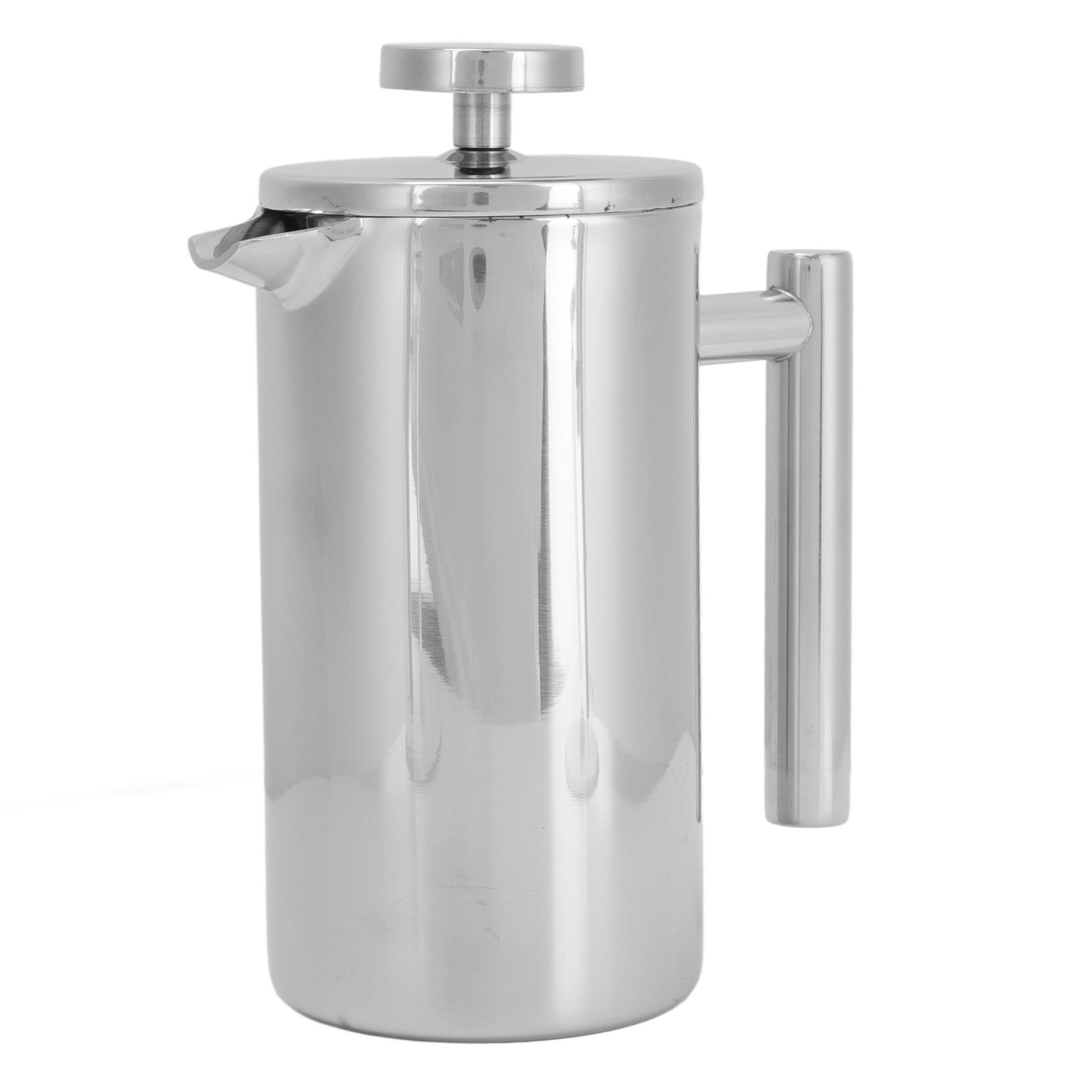 Tragbare Doppelwandige Edelstahl-kaffeemaschine Mit Stempel, 350 Ml, Ideal Für Zuhause, Camping Und Reisen.
