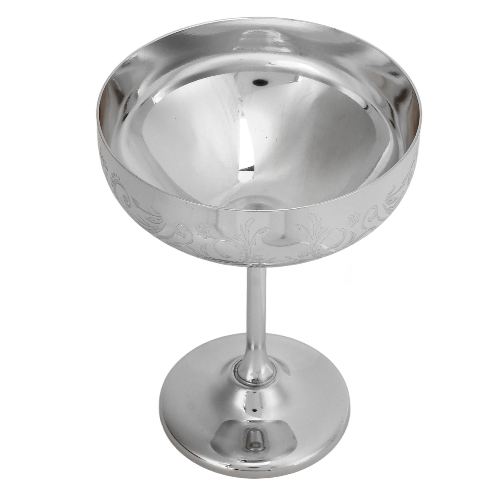 Champagnerglas Aus Edelstahl 304, Graviert, Für Bar Und Party, Rotweinglas, Dekorative Gläser Mit Blumenmuster Und Spiegel
