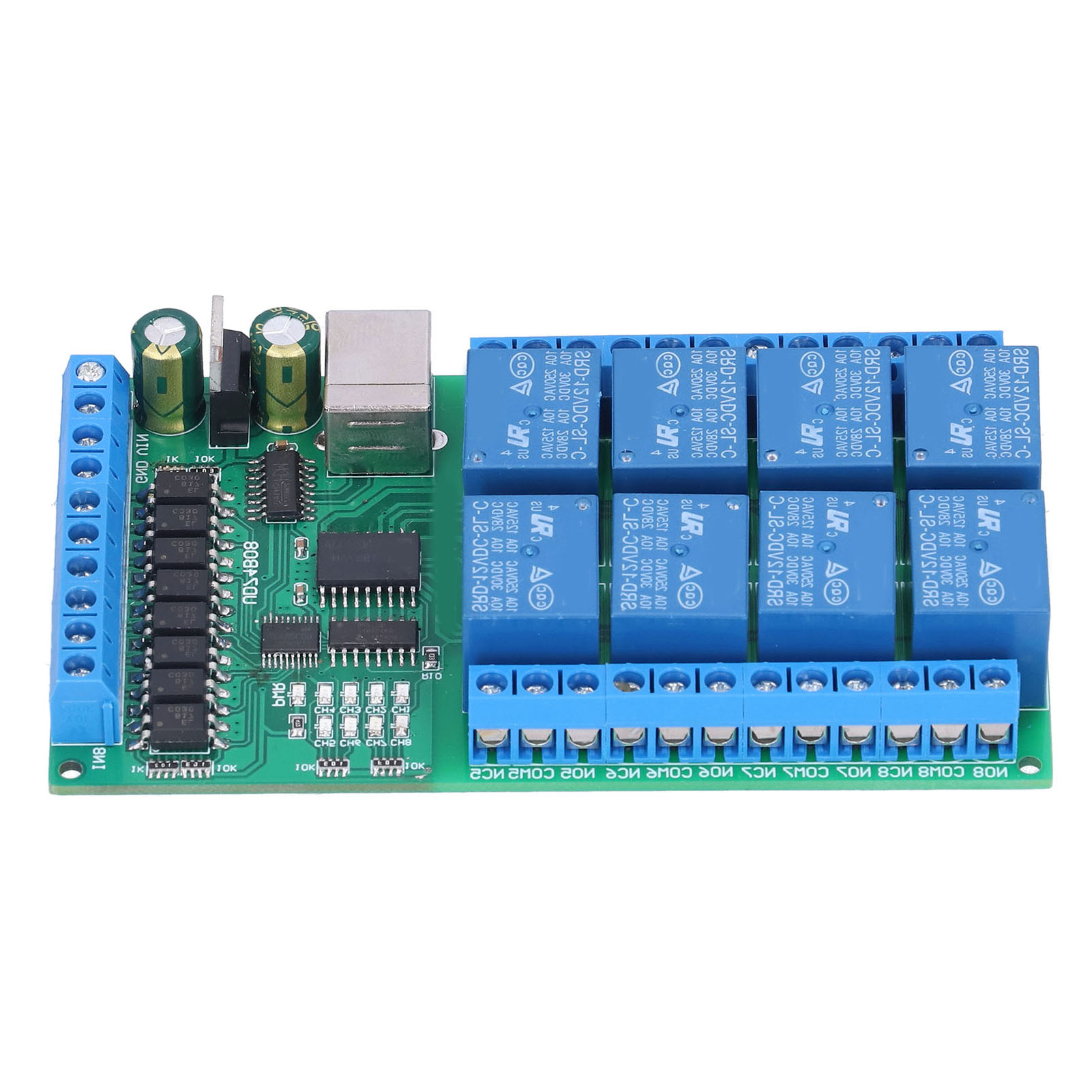 Relais-shield-modul, 8 Kanäle, Multifunktionale Usb-relaisplatine Mit At-befehlen