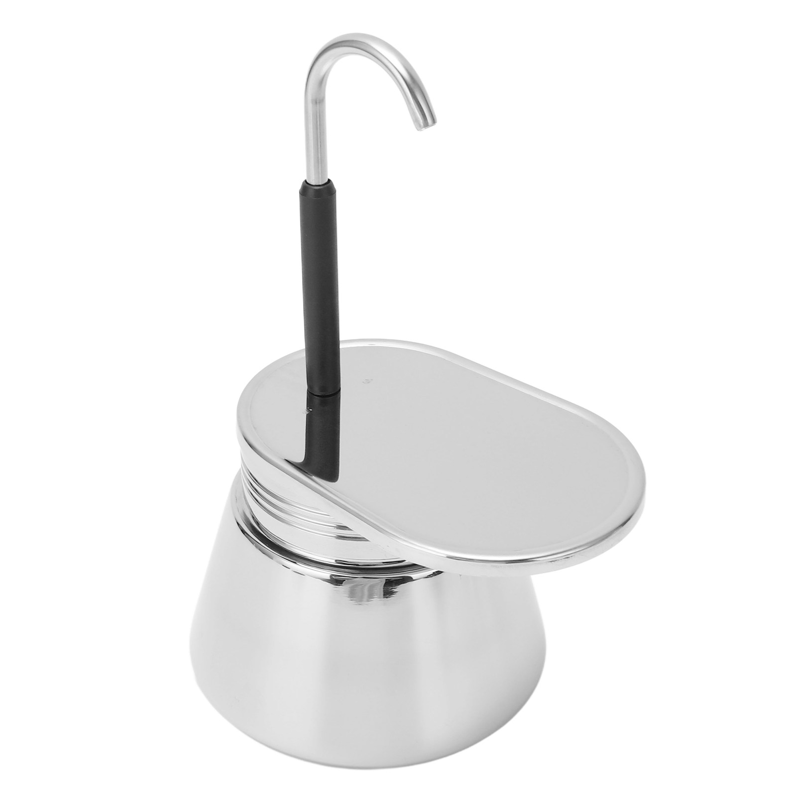 Italienische Kaffeemaschine Mit Einem Auslauf Aus Edelstahl, 200 Ml, Ideal Für Zuhause Und Büro.