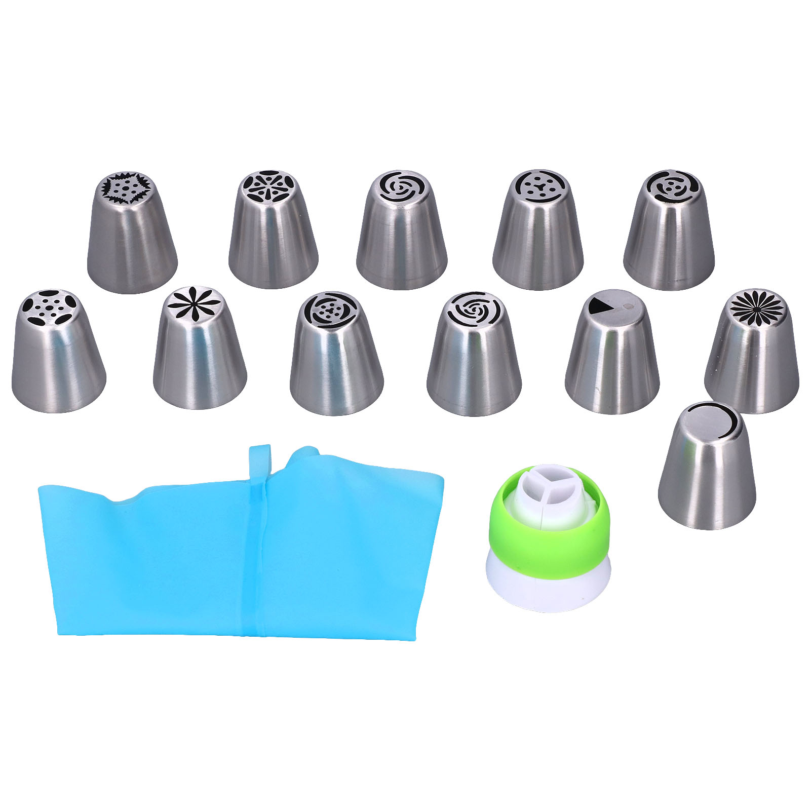 Spritztüllen-set, Leicht Zu Reinigen, Glatte Oberflächen, Blumentülle Zum Dekorieren Von Kuchen, Cupcakes, Fondant Und Muffins