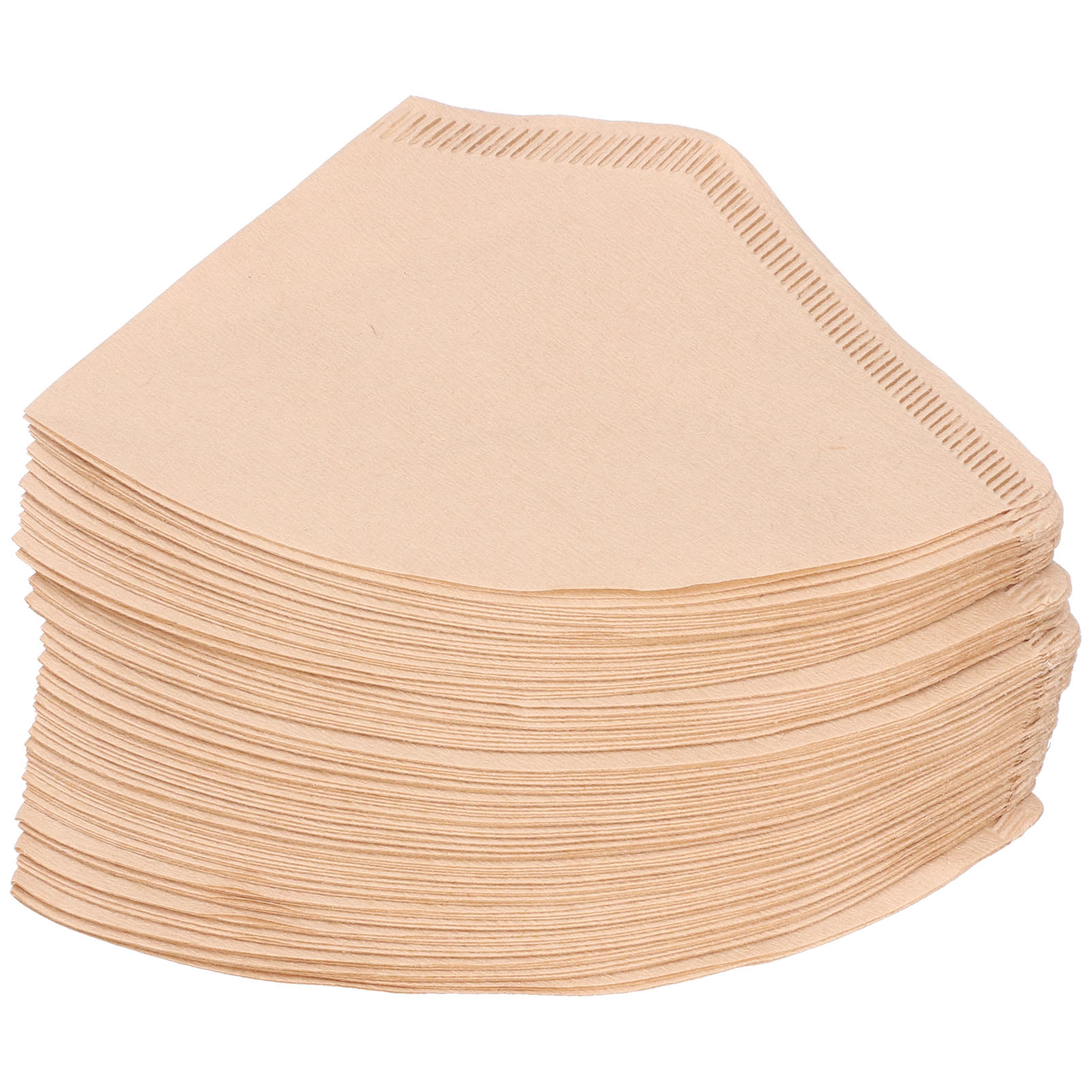 100 Stück/beutel Fächerförmiges Kaffeefilterpapier Aus Holzfaser, Zubehör Für Die Kaffeezubereitung