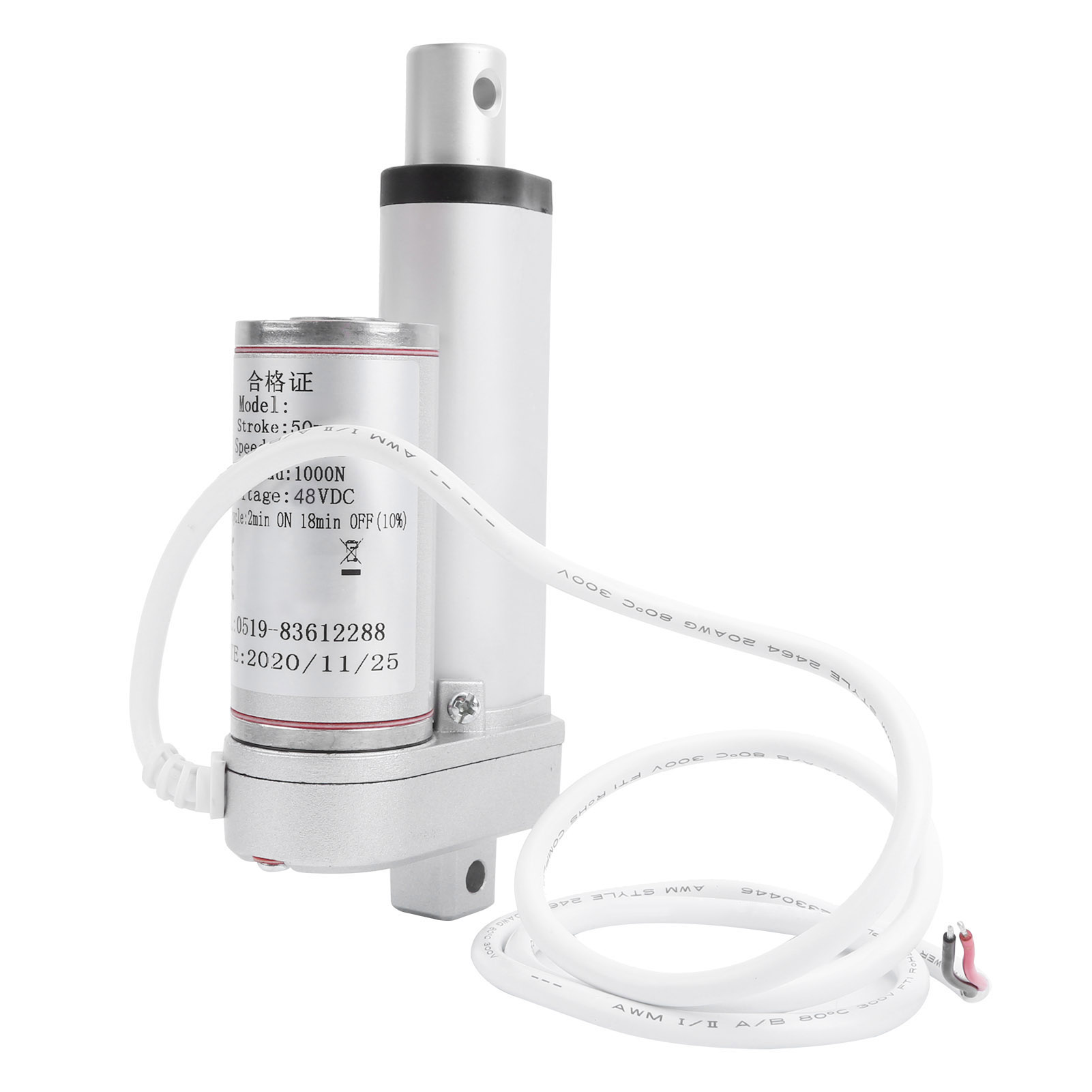 Elektrischer Linearantrieb Für Hebesystem Putter, 100 Kg Last, 50 Mm Hub, 12 Mm/s, 48 V Dc