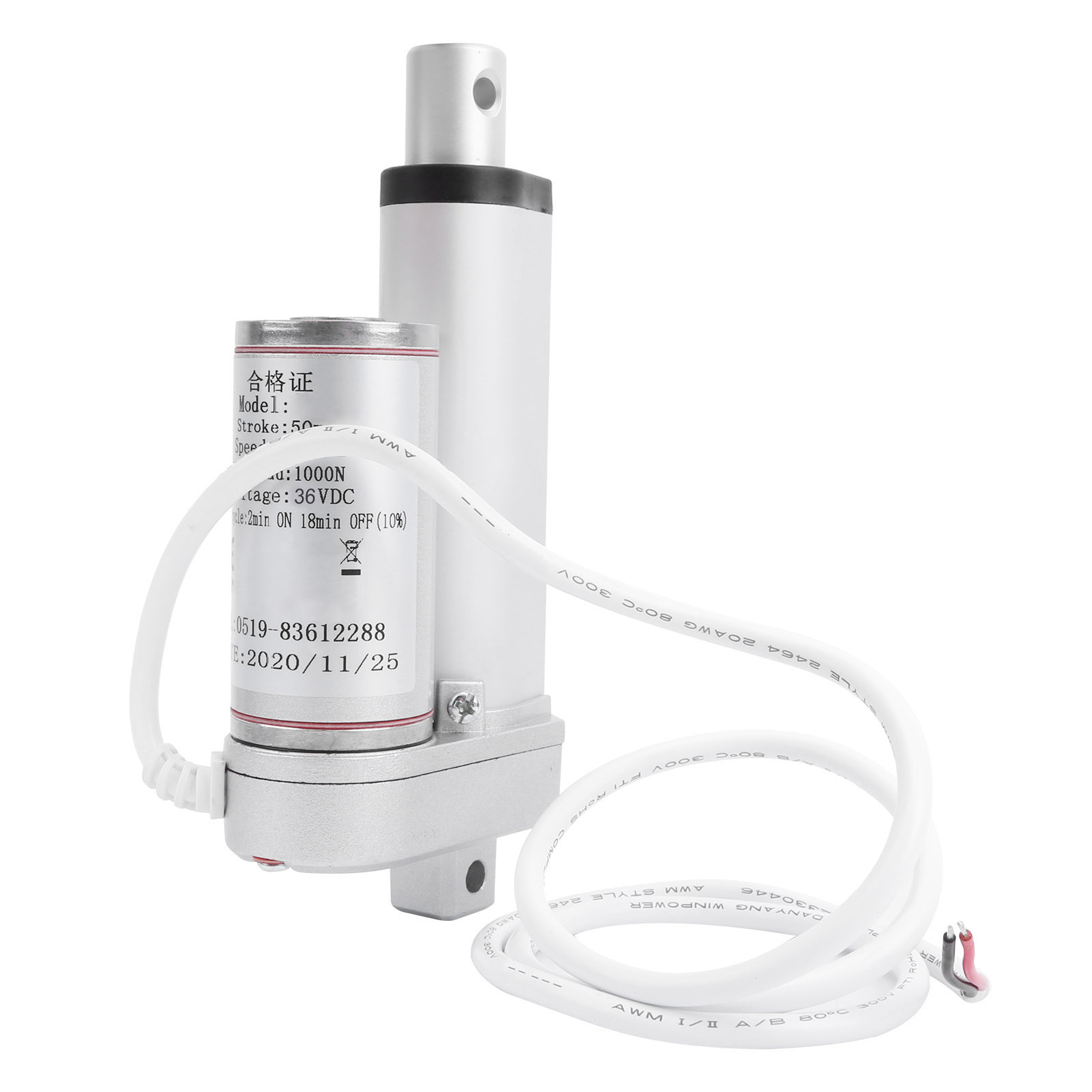 Elektrischer Linearantrieb Für Hebesystem Putter, 100 Kg Last, 50 Mm Hub, 12 Mm/s, 36 V Dc