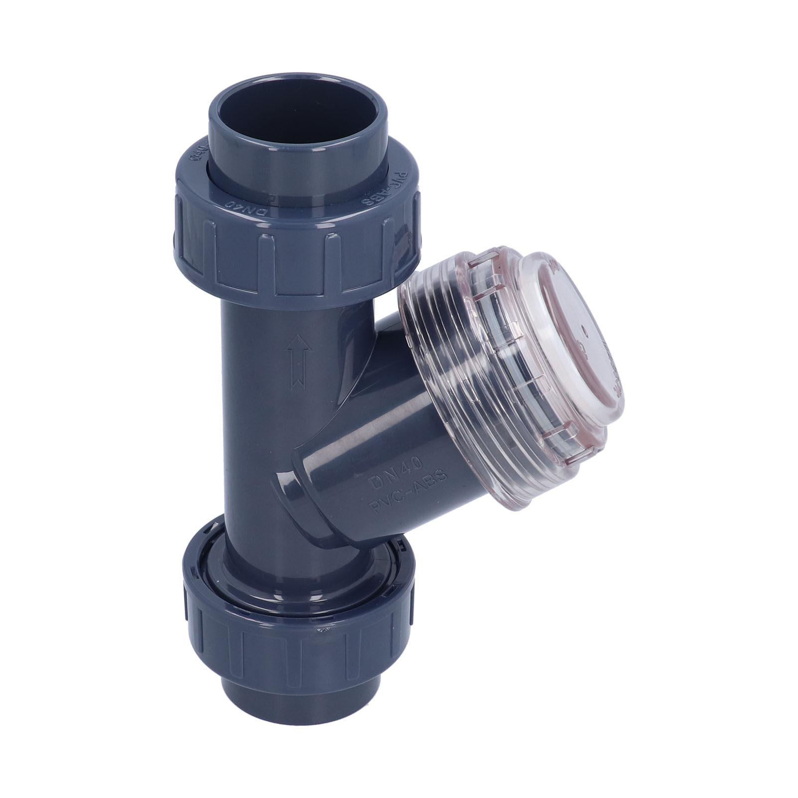 Y-filter Für 40-mm-pvc-rohre Mit Geringem Widerstand Und Hoher Durchflussgeschwindigkeit – Geeignet Für Die Wasseraufbereitung In Der Chemischen Industrie