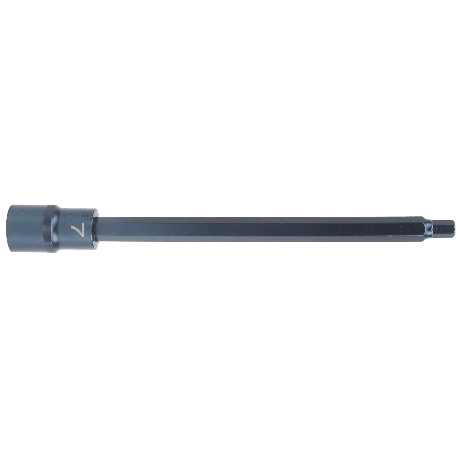 Steckschlüssel-bit, Sechskant 1/2 Zoll, Vierkant-schnittstelle, Schnellspanner, S2-legierungsstahl, Brünierte Hardware