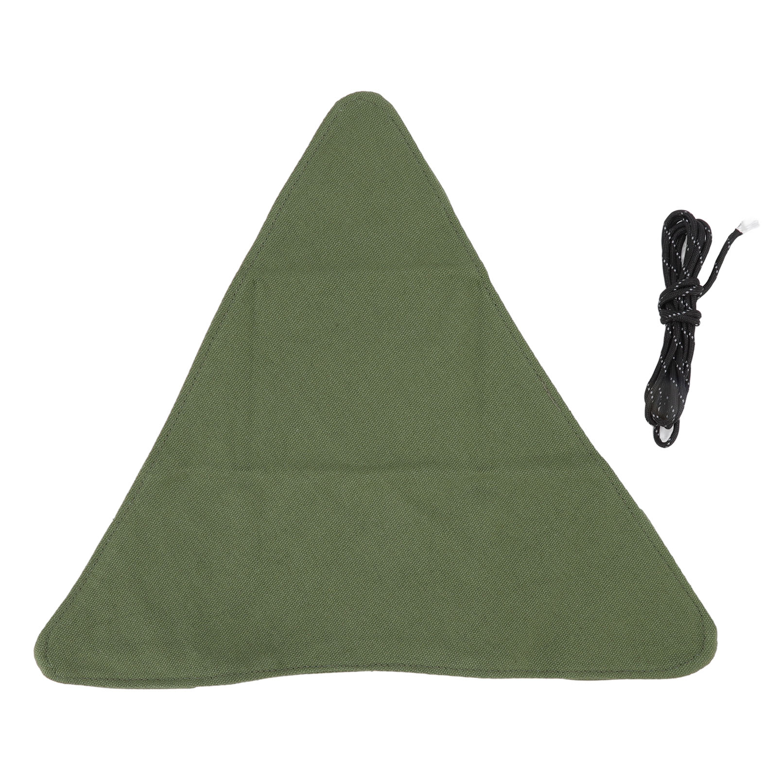 Dreibeinhocker Aus Segeltuch, Faltbar Und Tragbar, Dreieckige Form, Handgefertigt, Kratzfest, Ideal Für Camping, Angeln Und Camping (militärgrün).