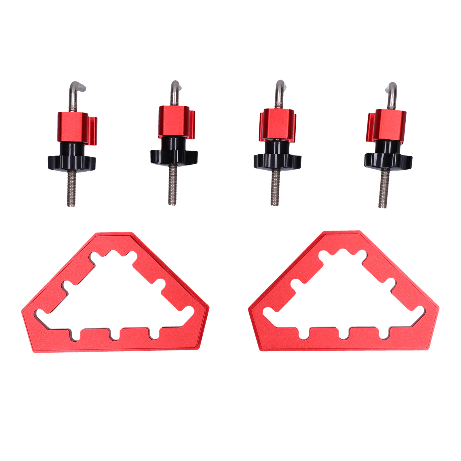 Sets Rechtwinklige Vorrichtungen Für Die Holzbearbeitung 45° 90° Positionierwinkel Aus Aluminiumlegierung, Metrisch 0–12 Cm