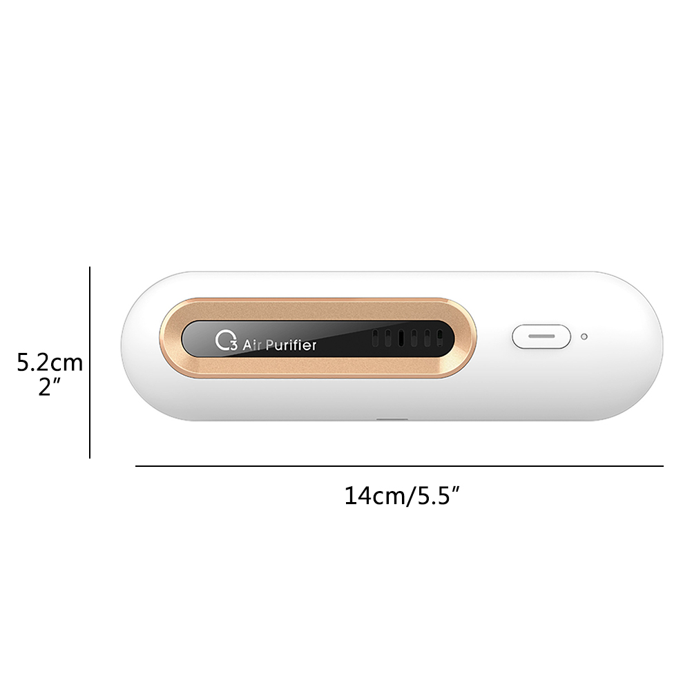 Mini-lufterfrischer Und Luftreiniger Für Den Kühlschrank, Usb-aufladbar, Mit Ozon, Ideal Für Kühlschrank, Auto, Schuhschrank Und Kleiderschrank.