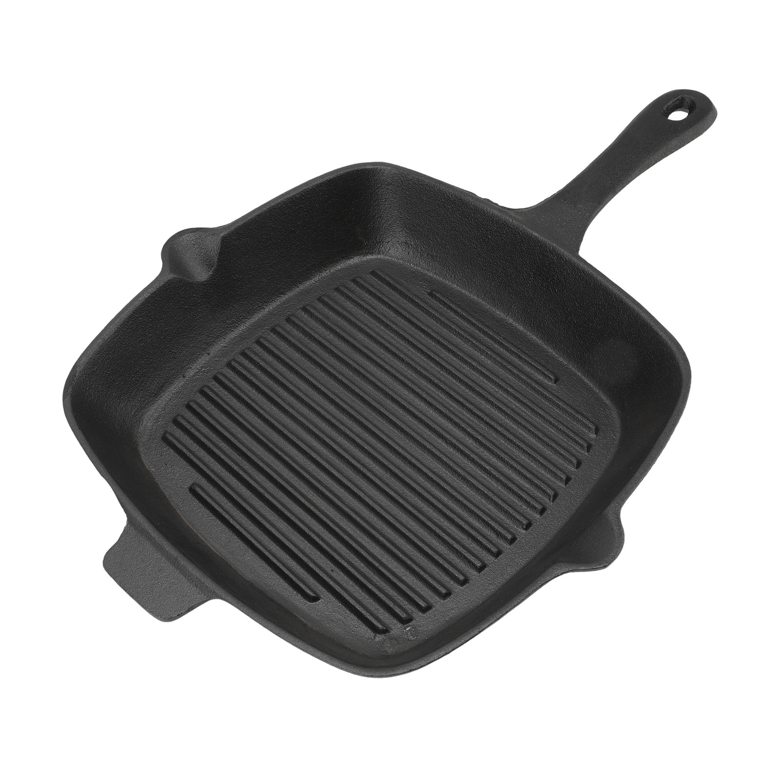 Große Gusseiserne Grillpfanne, Ideal Für Fleisch, Fisch, Steaks Und Gemüse.