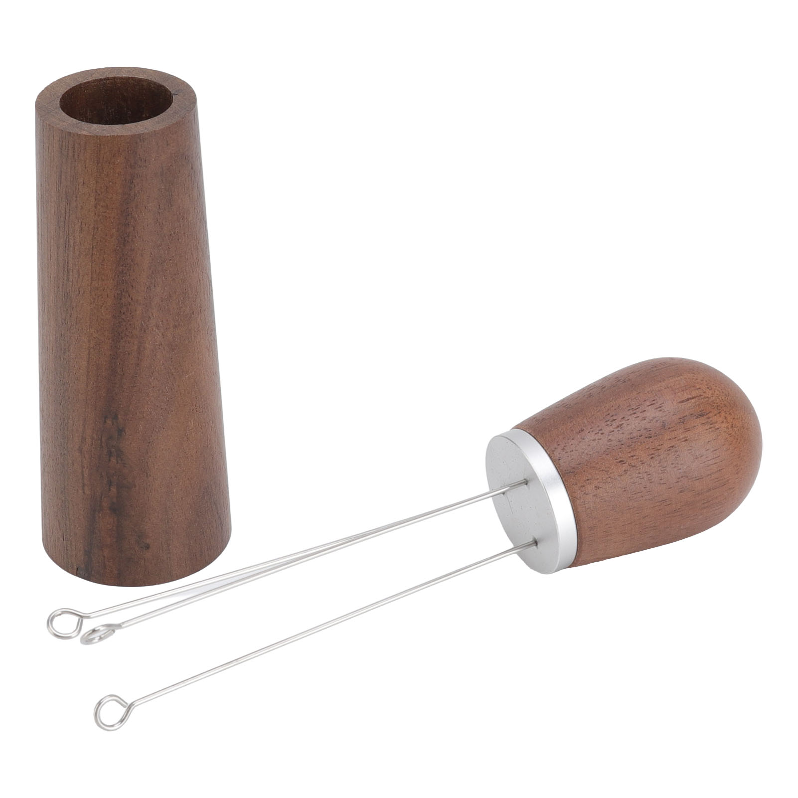 Multifunktionaler Nadel-kaffeespender Mit Holzsockel Für Zuhause, Unterwegs Und Restaurants. Gebogener Haken.