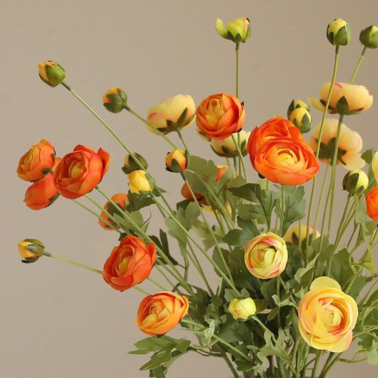 Künstliche Kamelie Mit 8 Köpfen, Kleine Künstliche Blumen, Tischdekoration Für Wohnzimmer, Teetisch Oder Teetisch