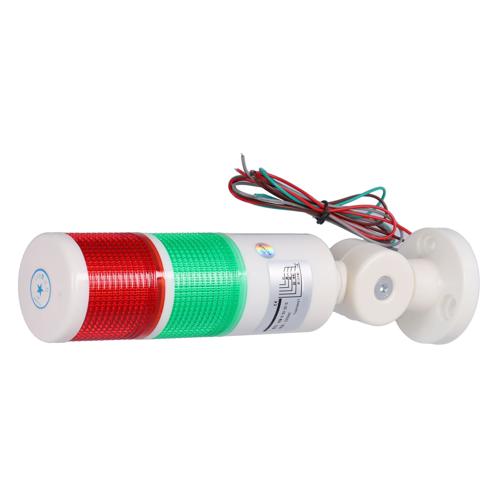 Berm Signalturm, Permanent Helles 2-farbiges Led-licht, Faltbares Warngerät Mit Summer, Ac220v