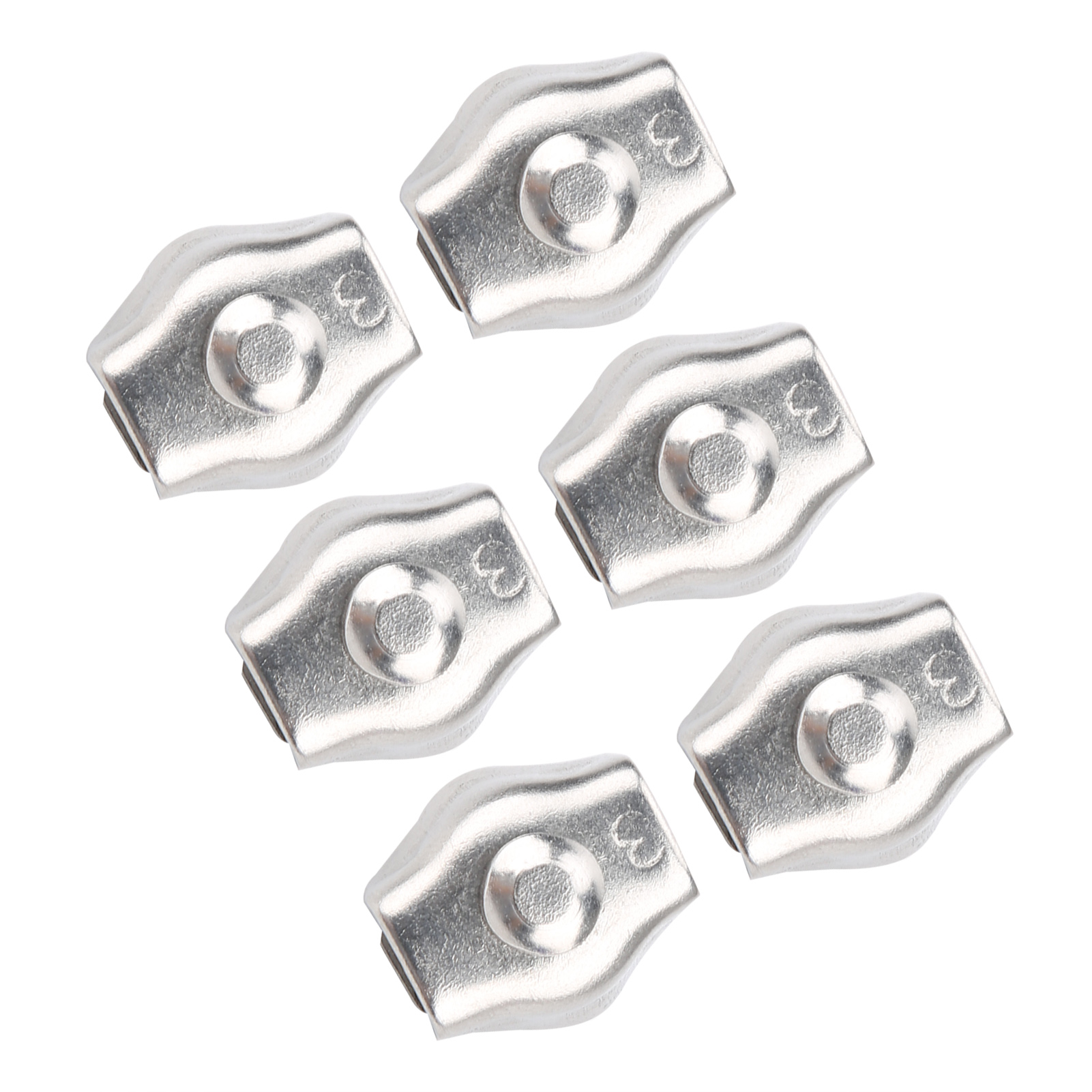 20 Stück Stahlseil-spannfutter-verriegelung 304 Edelstahl M3 Einzelclip-klemme Für Industriemechanismen