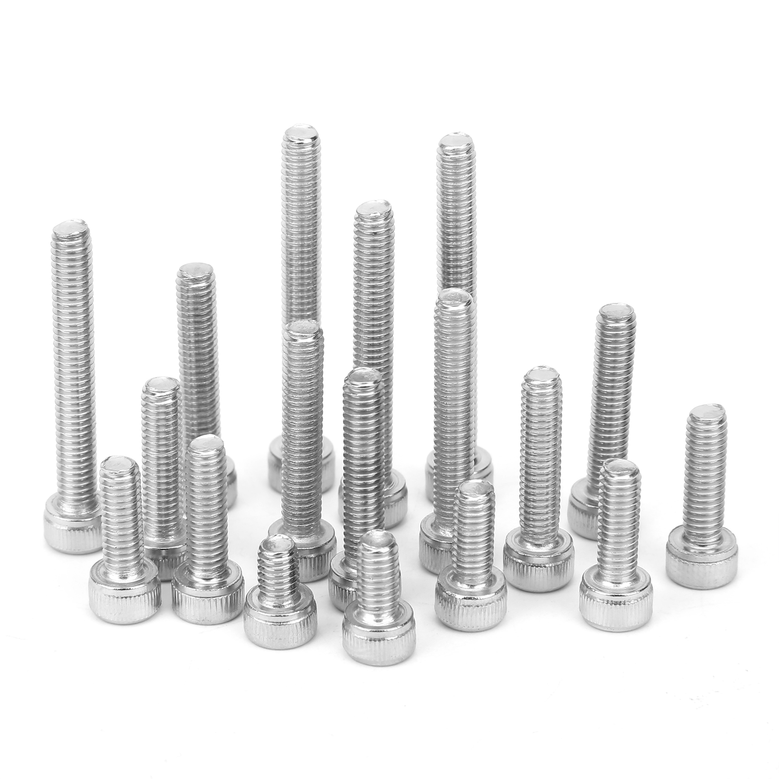 Sechskantschraubenkappe 304 Edelstahl Multi-längen Kombinationsset Nagelsortiment-kit (180 Stück (m4) )