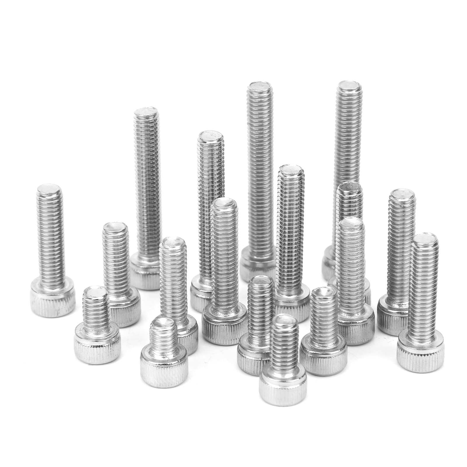 Sechskantschraubenkappe 304 Edelstahl Multi-längen Kombinationsset Nagelsortiment-kit (120 Stück (m5) )