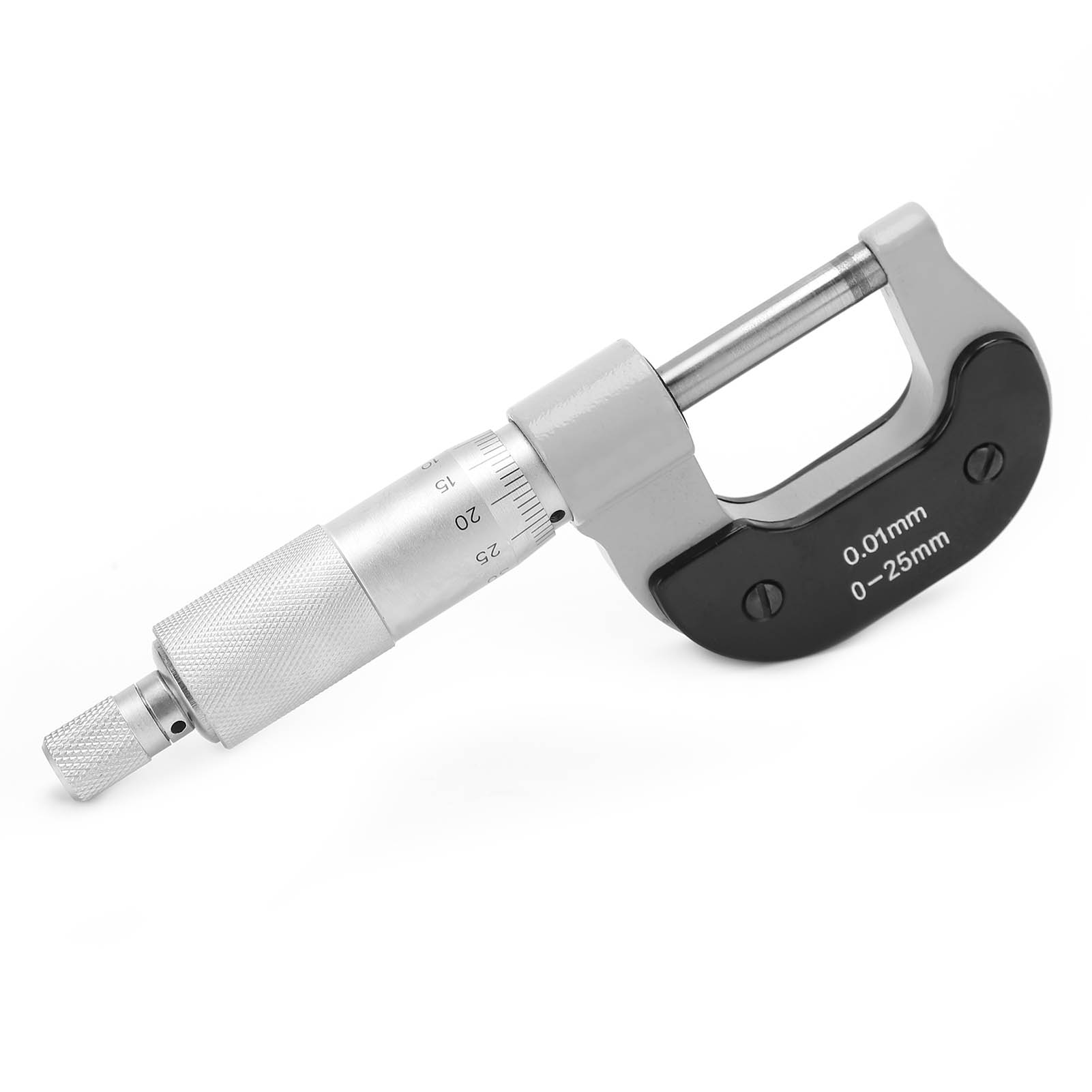 Mikrometer-außendurchmesser-messung, Spirallehre Aus Chrom-vanadium-stahl, Mit Schraubenschlüssel, 0–25 Mm