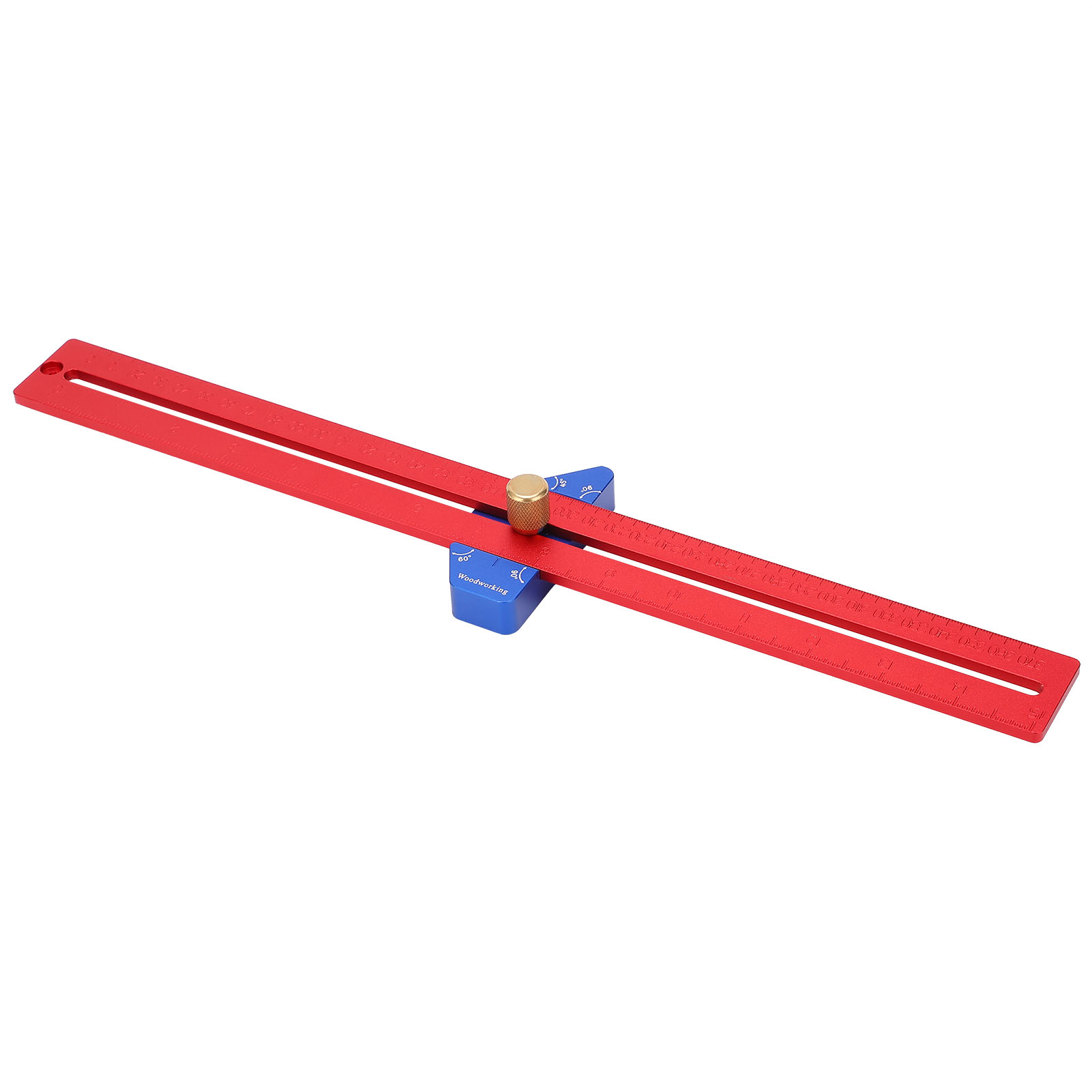 T-winkel-lineal Aus Aluminiumlegierung, Verstellbarer Winkel, Anreißwerkzeug Für Schreinerarbeiten, 370 Mm