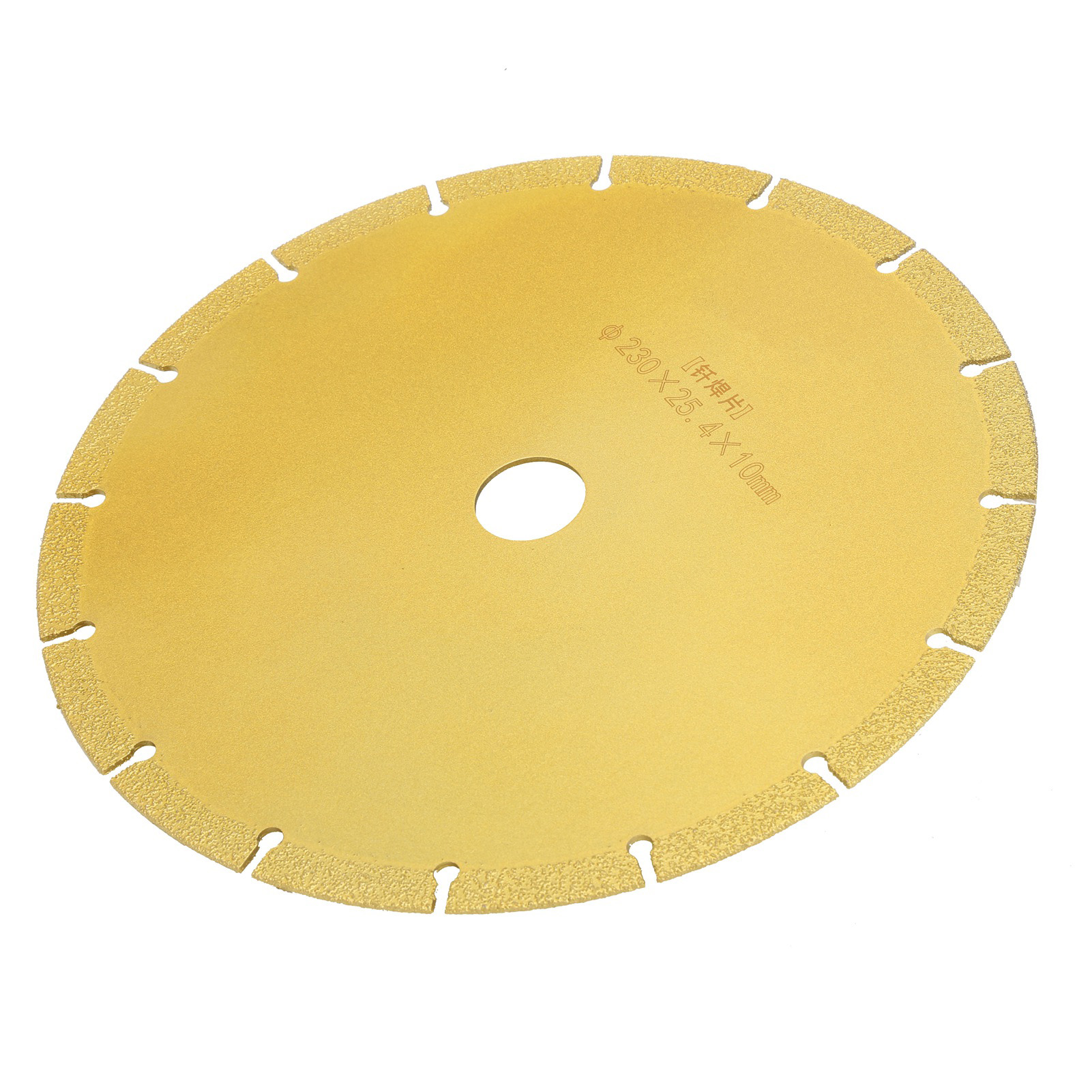 Diamant-sägeblatt, Kreisförmige Segment-lötscheibe Zum Schneiden Von Marmor, 230 X 25,4 X 10 Mm