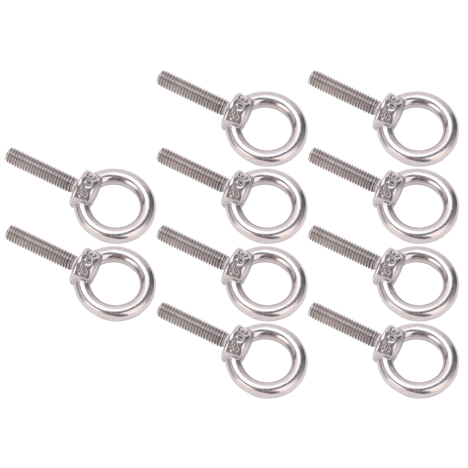 10 Stück Augenschrauben Aus Edelstahl 304, Hebering-schraubbefestigungsmaterial M6x25