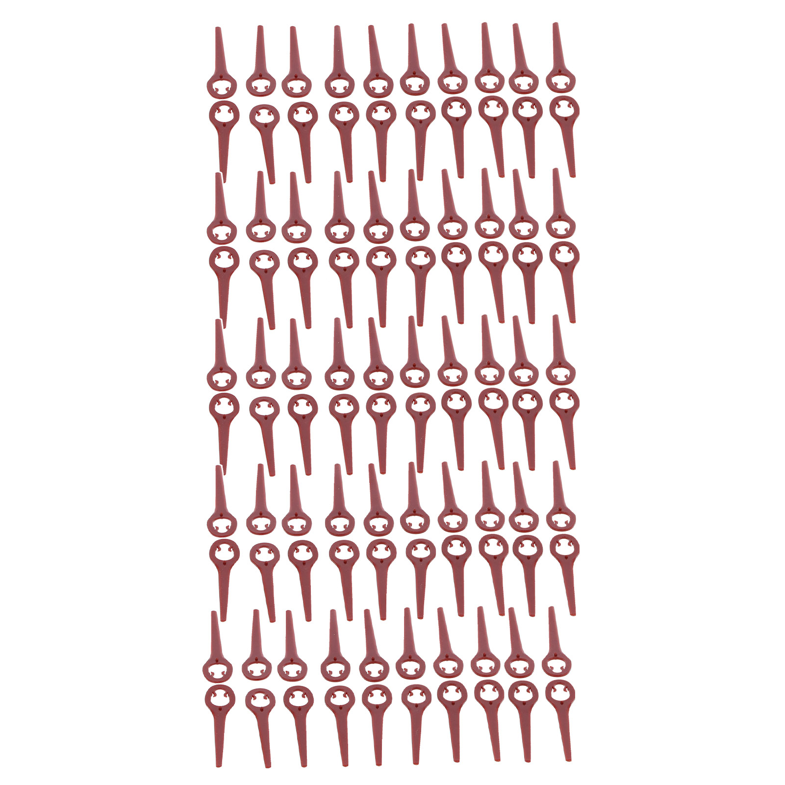 100 Stück Weinrote Rasenmäher-schneidmesser, 90 Mm