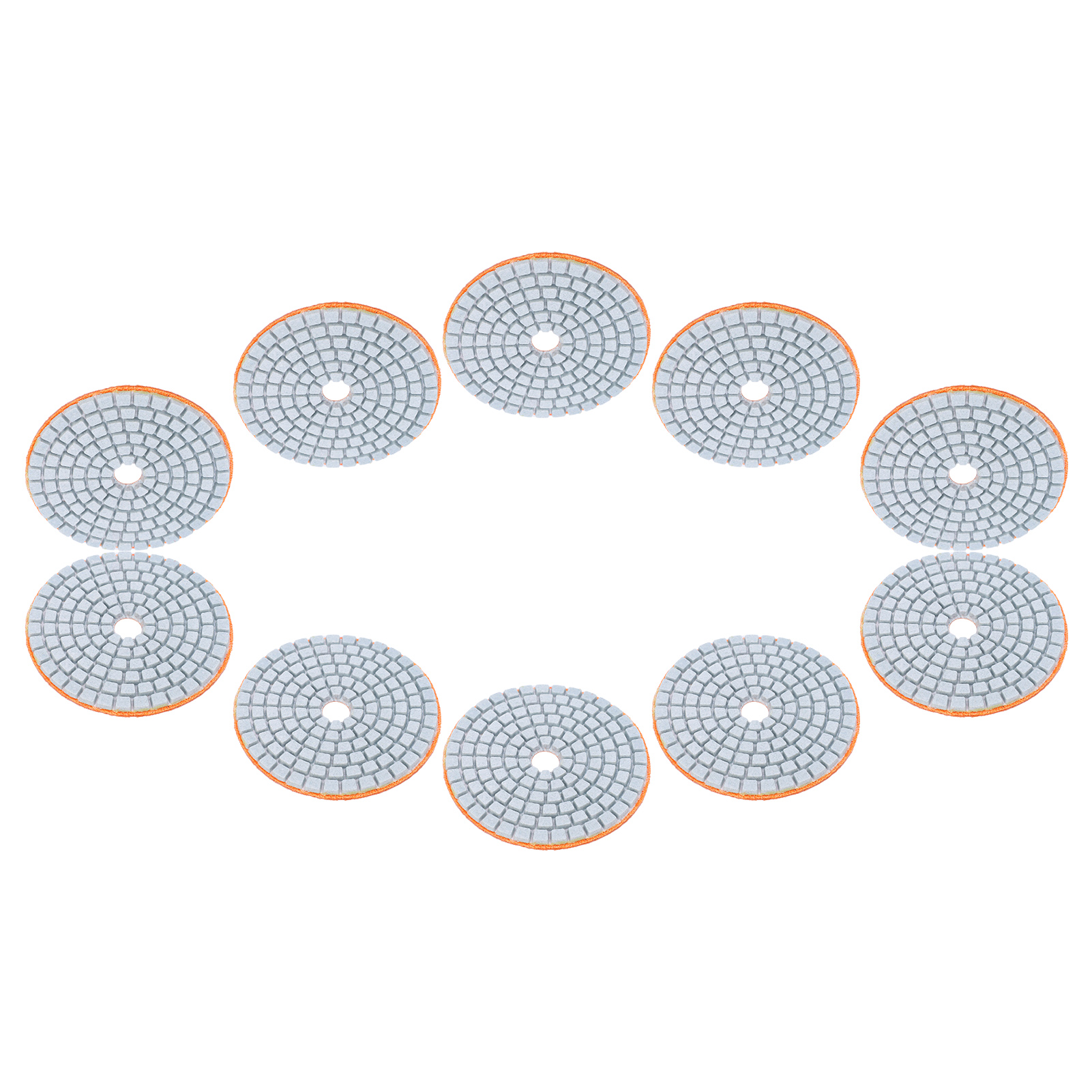 10 Stück 3-zoll-schleifscheiben, Polierpads, Diamant, 300 Mesh, Für Marmor, Beton Und Steine