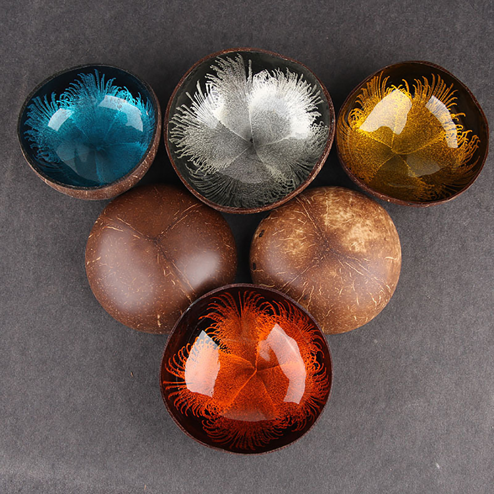 Handgefertigte Schale Aus Natürlicher Kokosnuss, Kokosnussornament, Aufbewahrungsschale