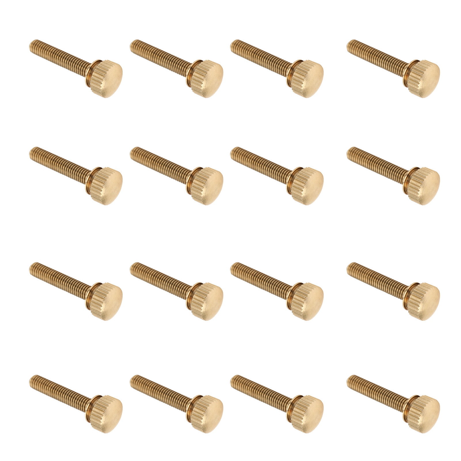 50 Stück Flache Gerändelte Daumenschrauben Mit Rundkopf Aus Reinem Kupfer, Rutschfest, Für Industriebedarf (m5 X 25 Mm)