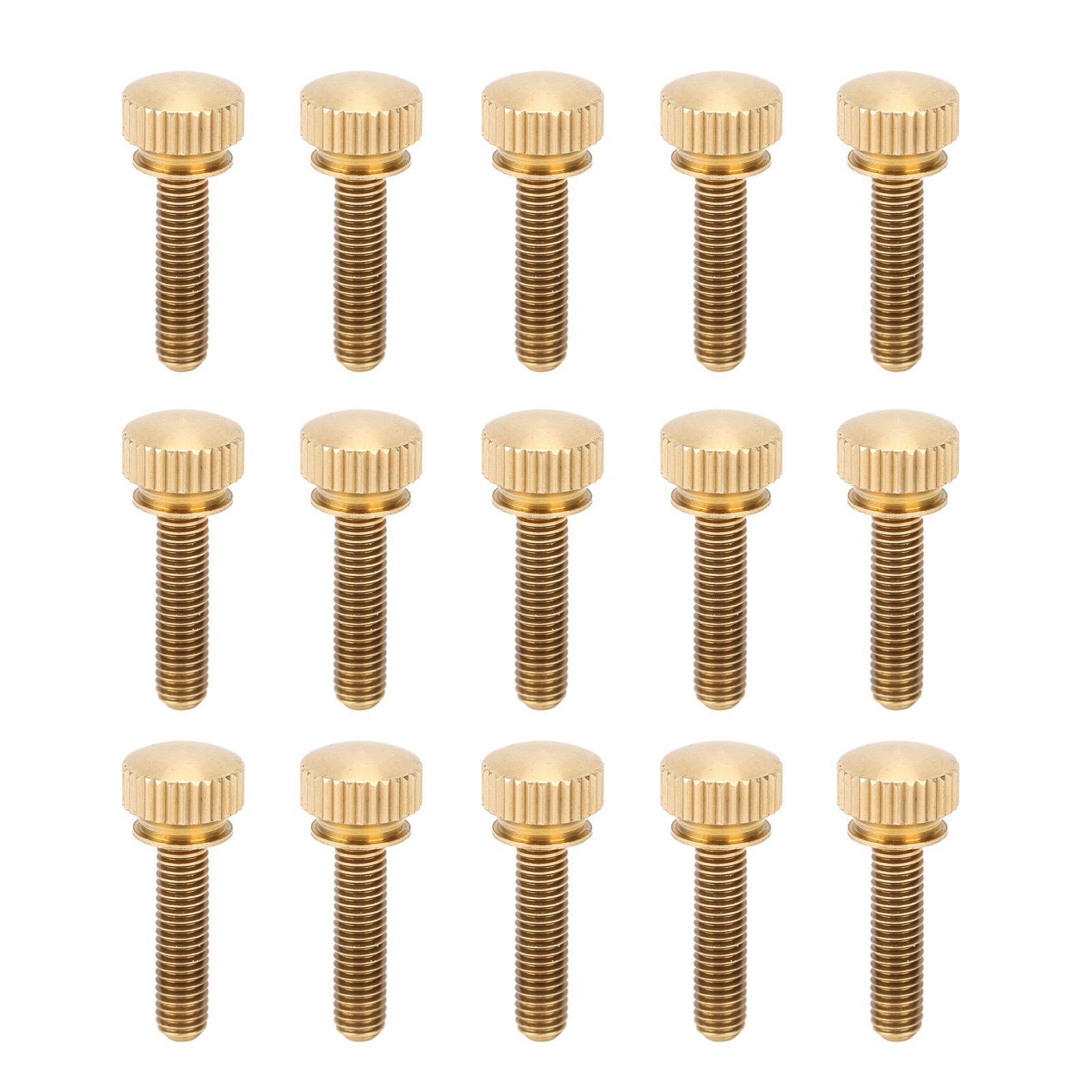 50 Stück Flache Gerändelte Daumenschrauben Mit Rundkopf Aus Reinem Kupfer, Rutschfest, Für Industriebedarf (m5 X 20 Mm)