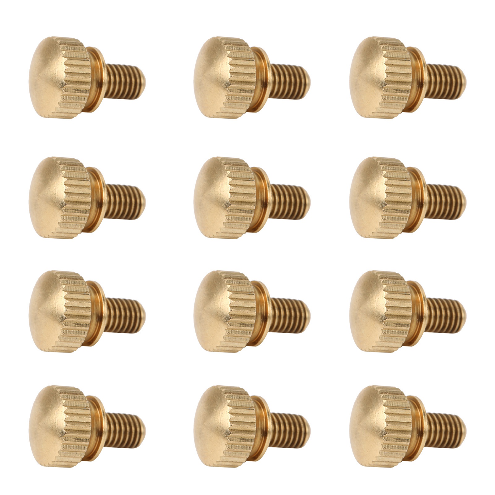50 Stück Flache Gerändelte Daumenschrauben Mit Rundkopf Aus Reinem Kupfer, Rutschfest, Für Industriebedarf (m5 X 8 Mm)
