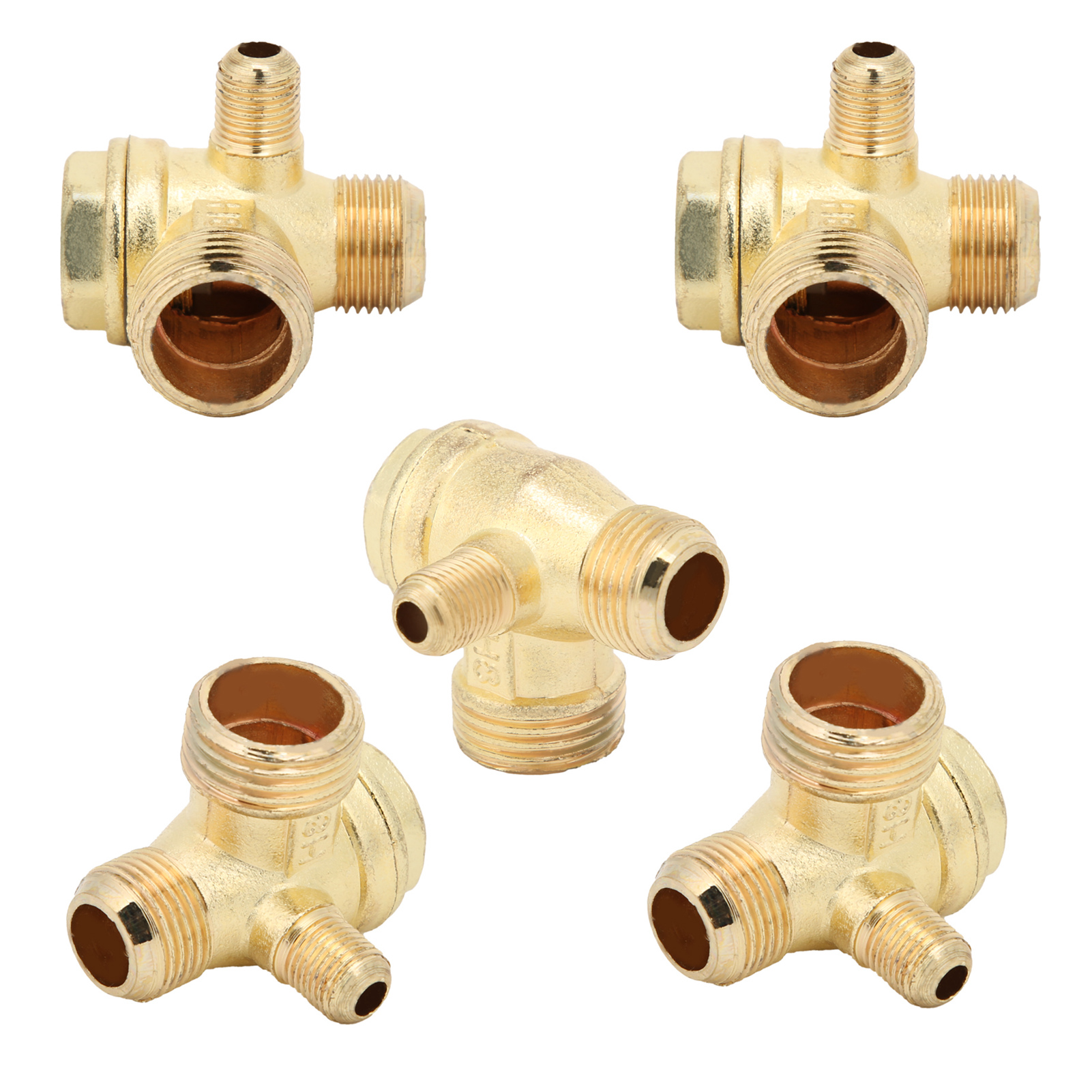 5 Stück Rückschlagventile Für Luftkompressoren, 1-wege, 1/2 X 3/8 X 10 Mm, Abgeschrägt, Zinklegierung, Zubehör Für Kleine Luftpumpen