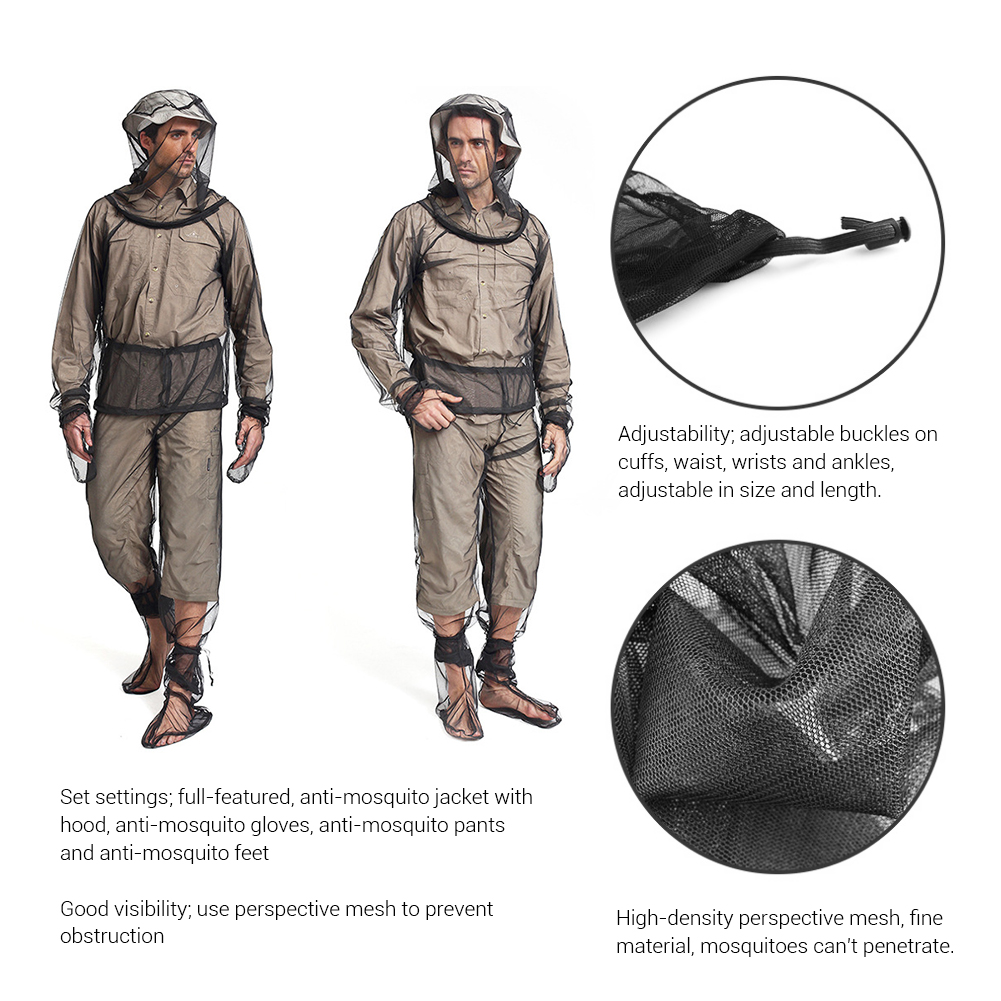 Unisex-anti-moskito-anzug Aus Ultrafeinem Netzgewebe Für Sommerliche Outdoor-aktivitäten