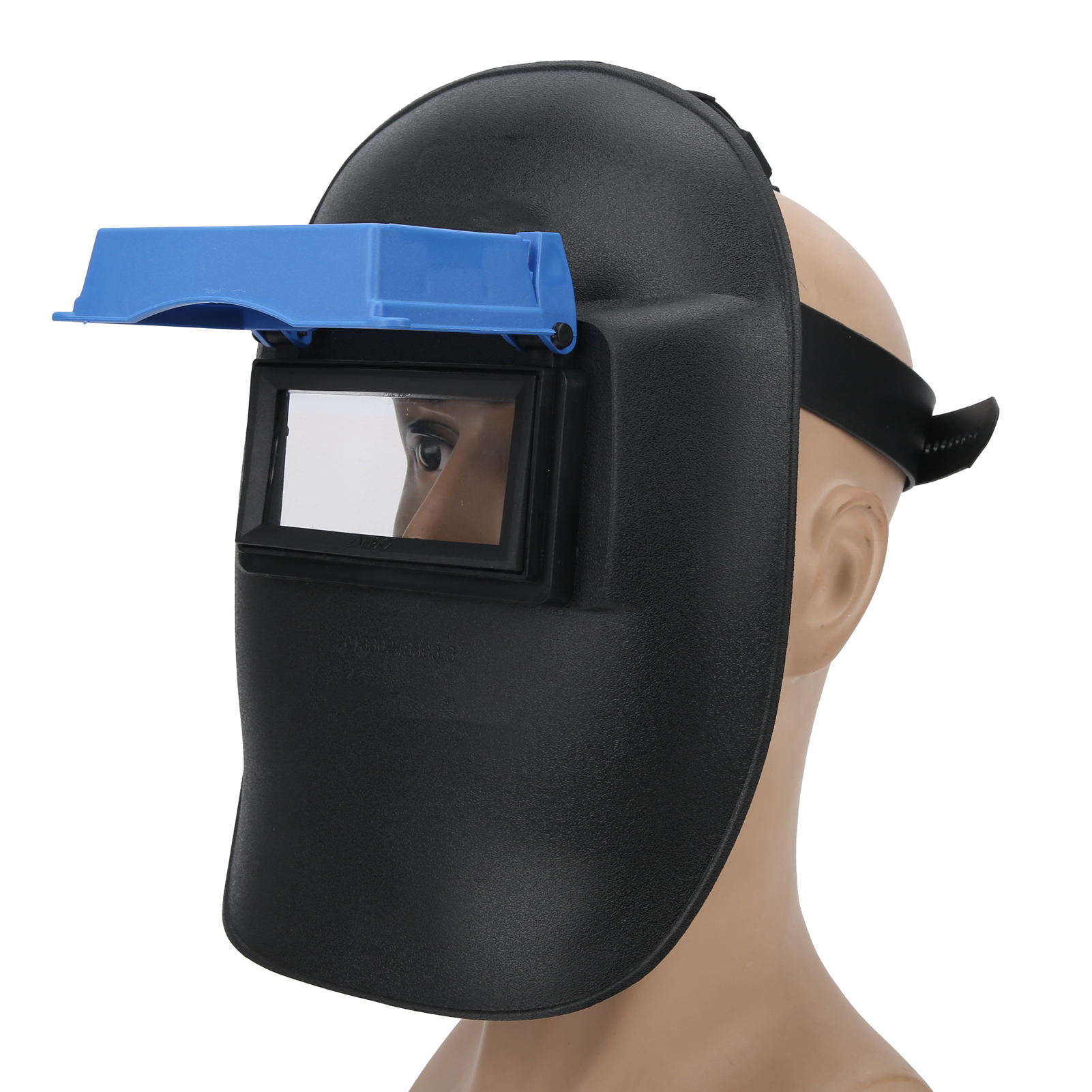 Elektrischer Schweißhelm Mit Solarbetrieb, Automatischer Abdunkelung, Einfacher Doppelklappschutz, Modell 20906