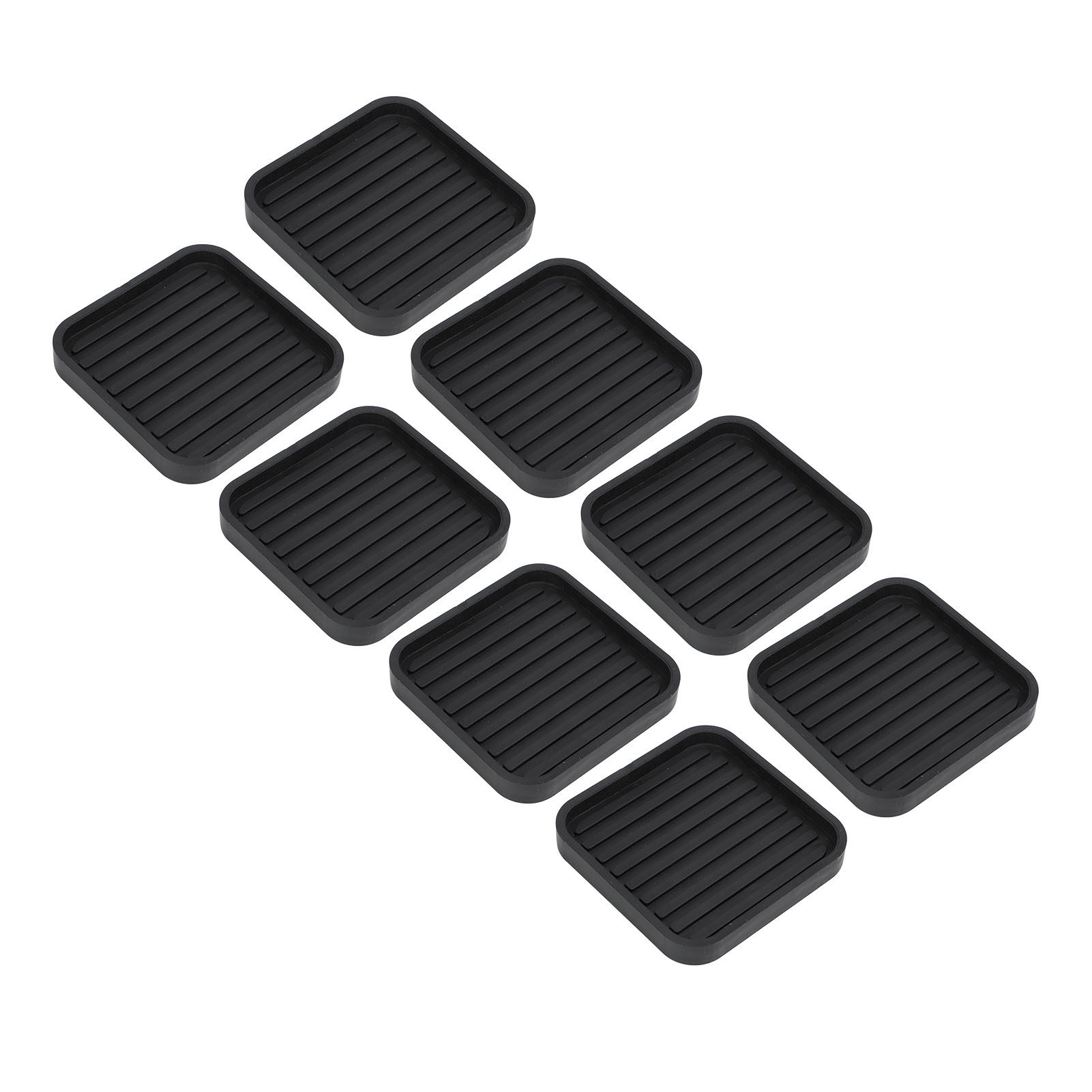Set Mit 8 Vibrationsdämpfenden, Rutschfesten Gummimatten Für Bettfüße, Kühlschränke, Waschmaschinen, Sofas Und Kleiderschränke
