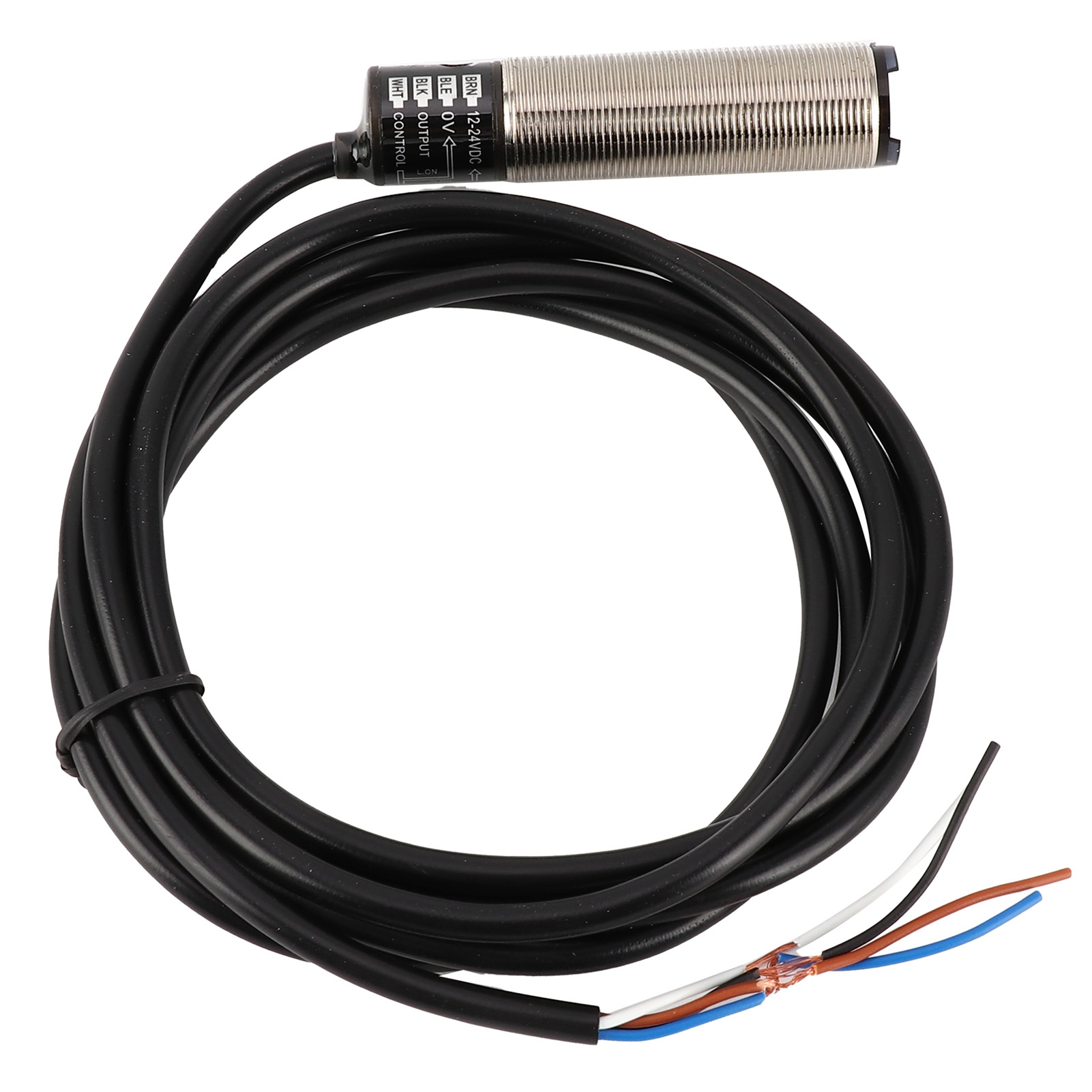 Berm Fotoelektrischer Schaltersensor Diffuse Reflexion Zylindrisch 4-draht Stromversorgung 1224vdc (br400ddtp)