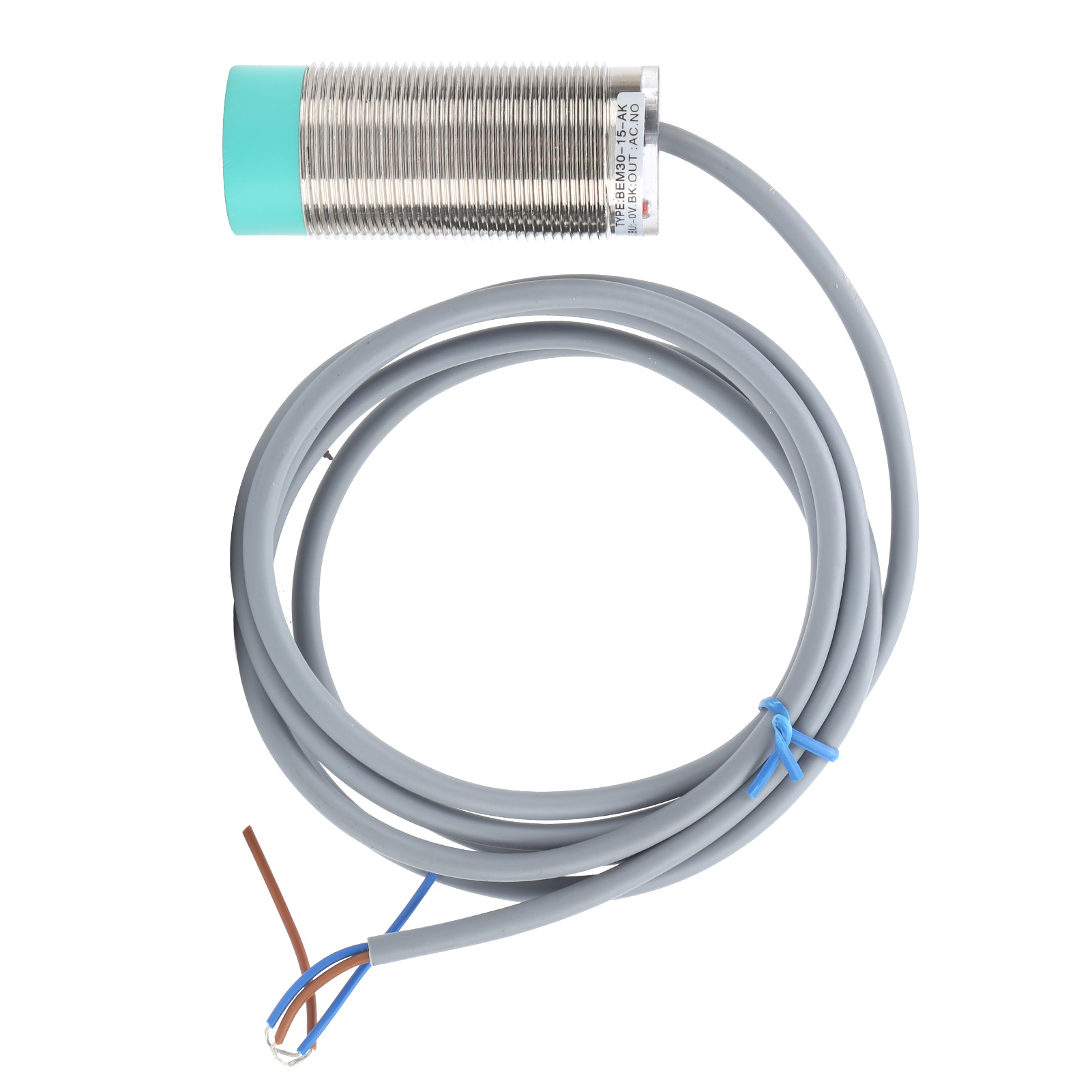 Berm-annäherungsschaltersensor, Zylindrisch, 2-draht, Stromversorgungsgerät Bem30-15-ak, 90–250 V Ac