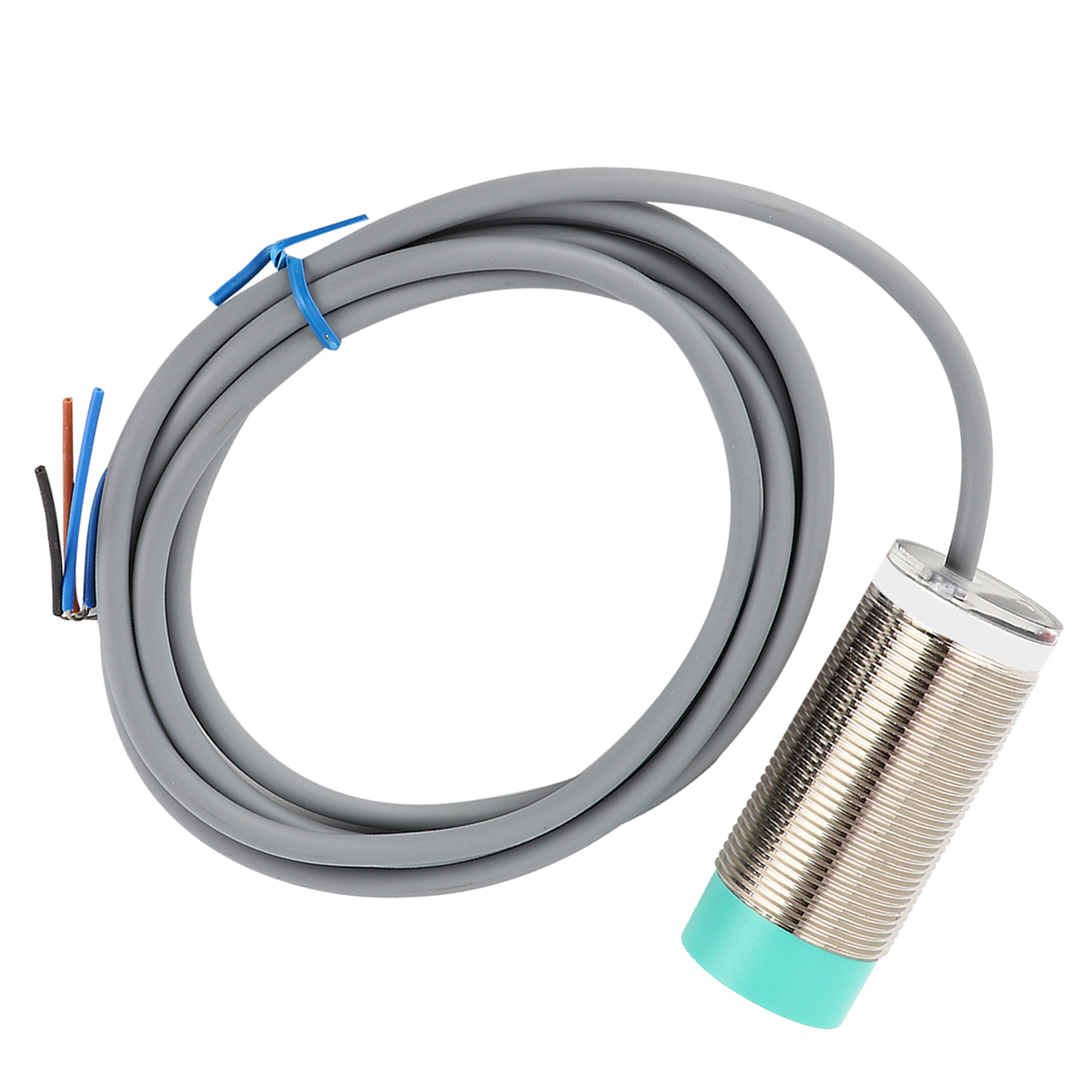 Berm-annäherungsschaltersensor, Zylindrisch, 3-adrig, Industrielle Stromversorgungseinrichtung 10–30 V Dc, Bem30-15-pb