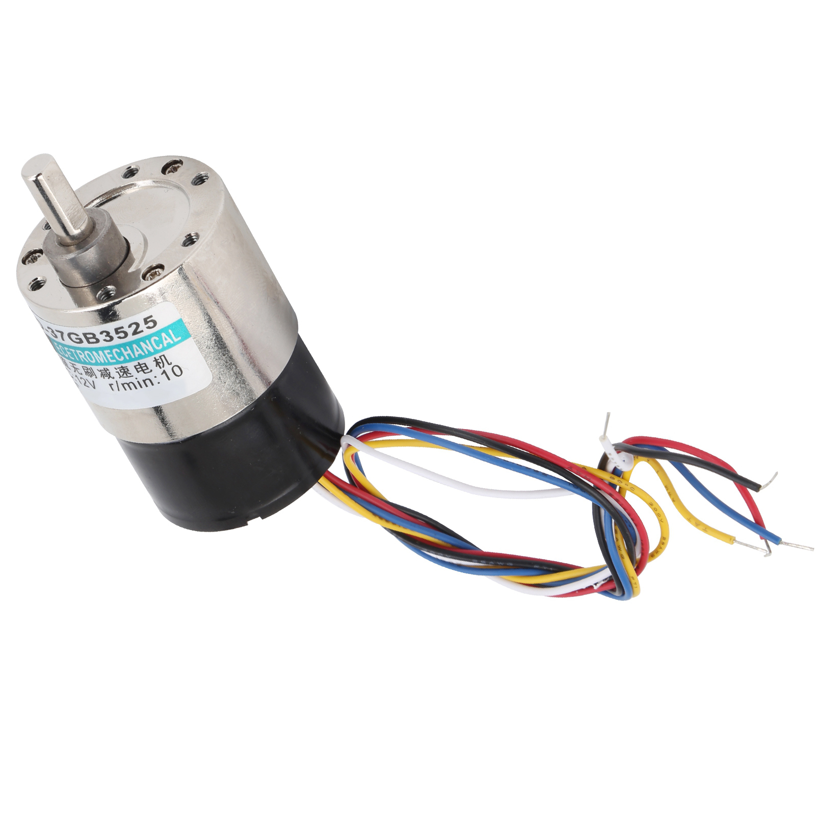 Bürstenloser Gleichstrommotor Mit Drehzahlreduzierer (12 V, Cw/ccw) Und Halterung Für Cnc-werkzeugmaschinen (xd-37gb3525, 10 U/min)