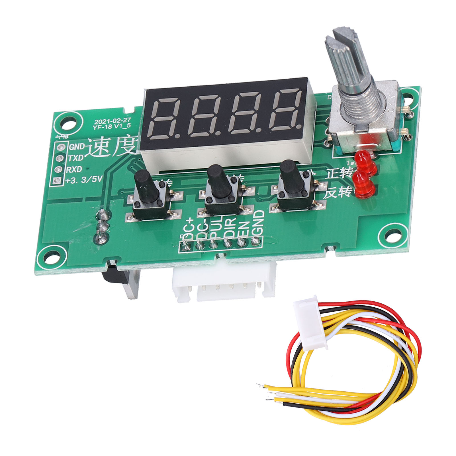 Schrittmotortreiberplatine, Drehzahlreglermodul Mit Digitalanzeige, Dc 8–24 V