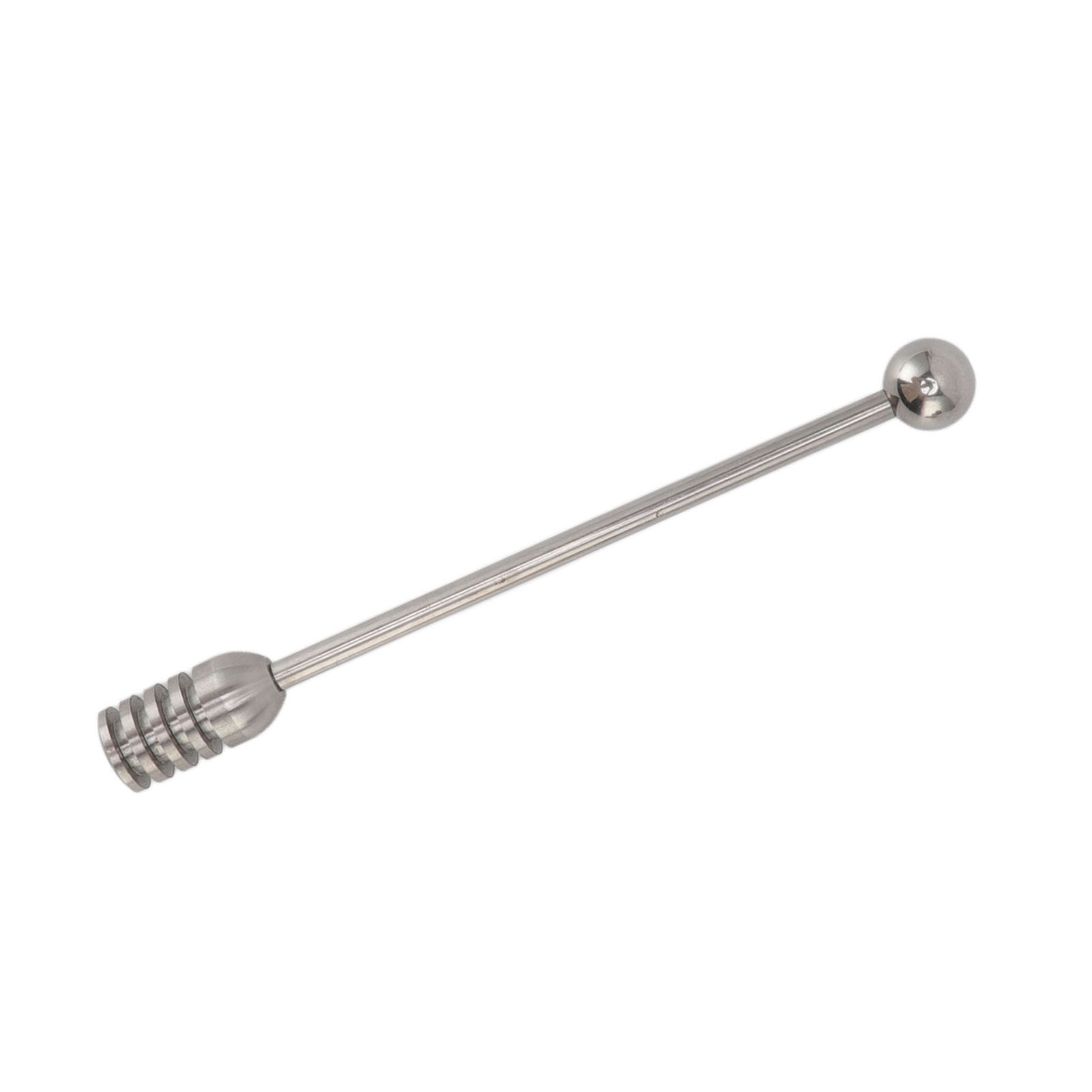 15,5 Cm Langer Honigstab Aus Edelstahl 304, Geriffeltes Design, Leicht Zu Reinigen, Honig- Und Kaffeerührstab