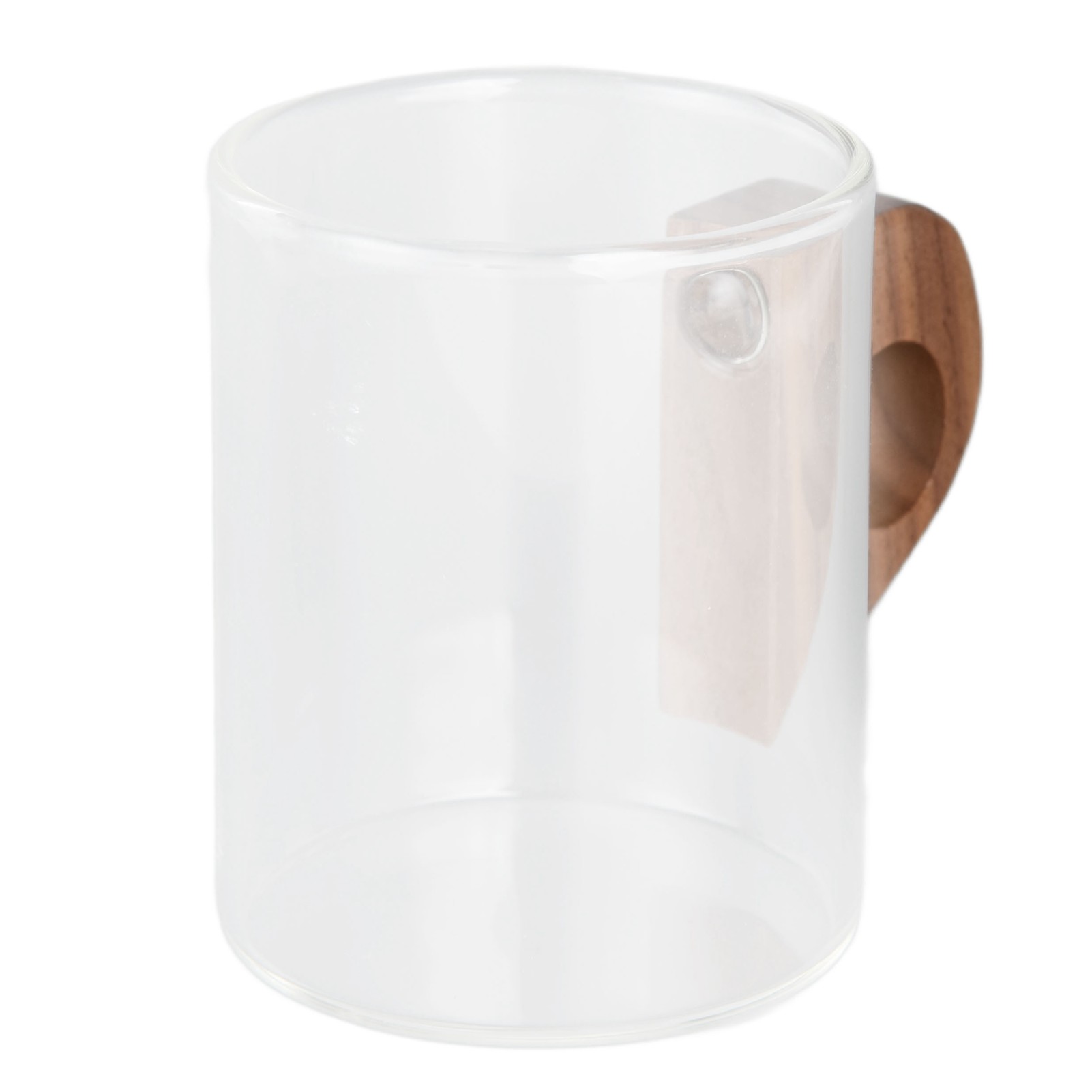 Glas-kaffeebecher, Hitzebeständiger Wasserbecher Mit Holzgriff Für Zuhause, Reisen, Küche Und Restaurant, 200 Ml