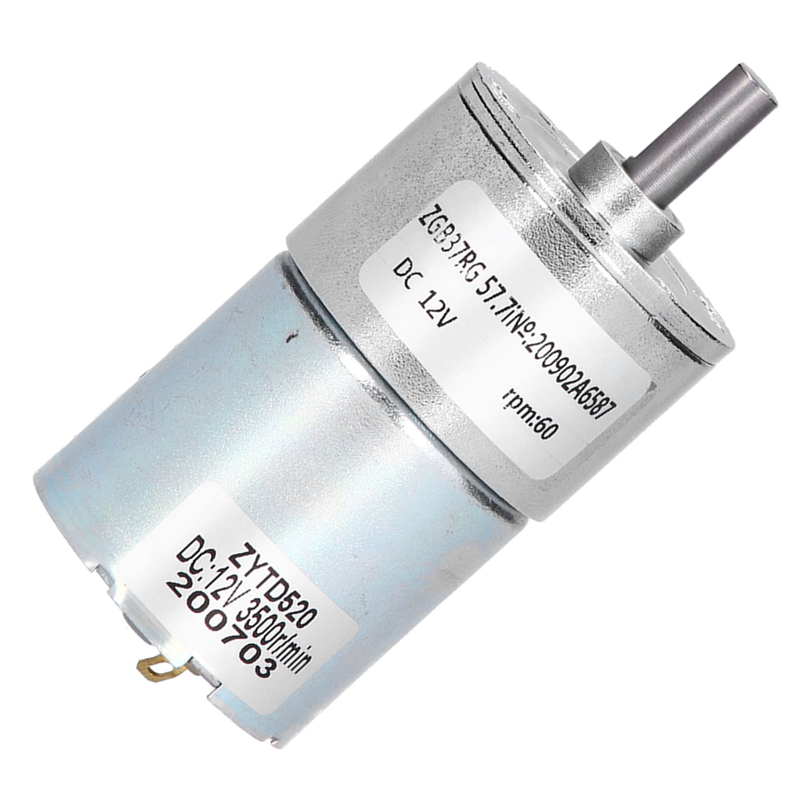 Zgb37rg 60r-12v Getriebemotor, Elektrischer Mikro-getriebemotor Mit 37-mm-welle
