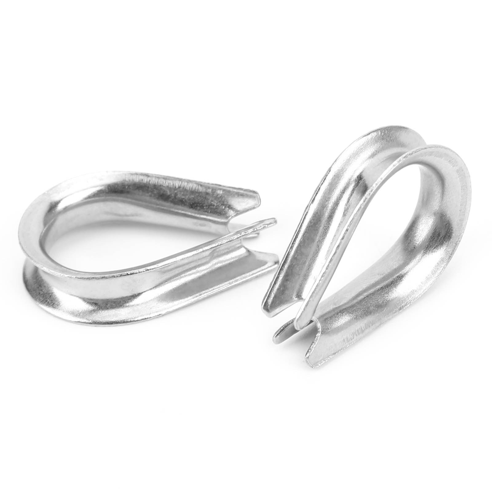 50 Stück U-förmige Klemmen, Drahtseilklemmen Aus Edelstahl 304, Schutz-herzring-sets, Universal M4
