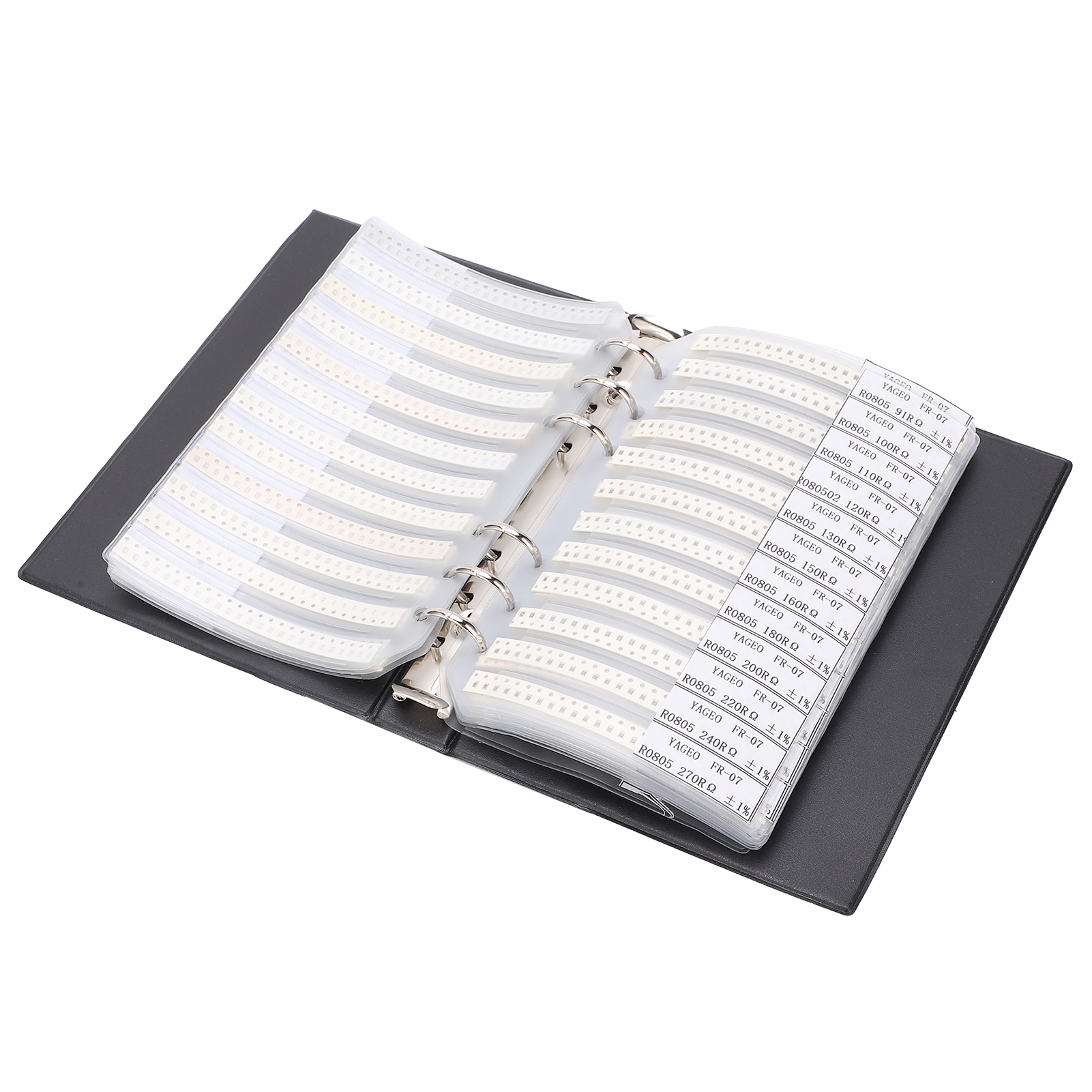 Smd-widerstandsmusterbuch, 4250 Stück, 170 Werte, Serie 0805, Elektronikbauteil-set