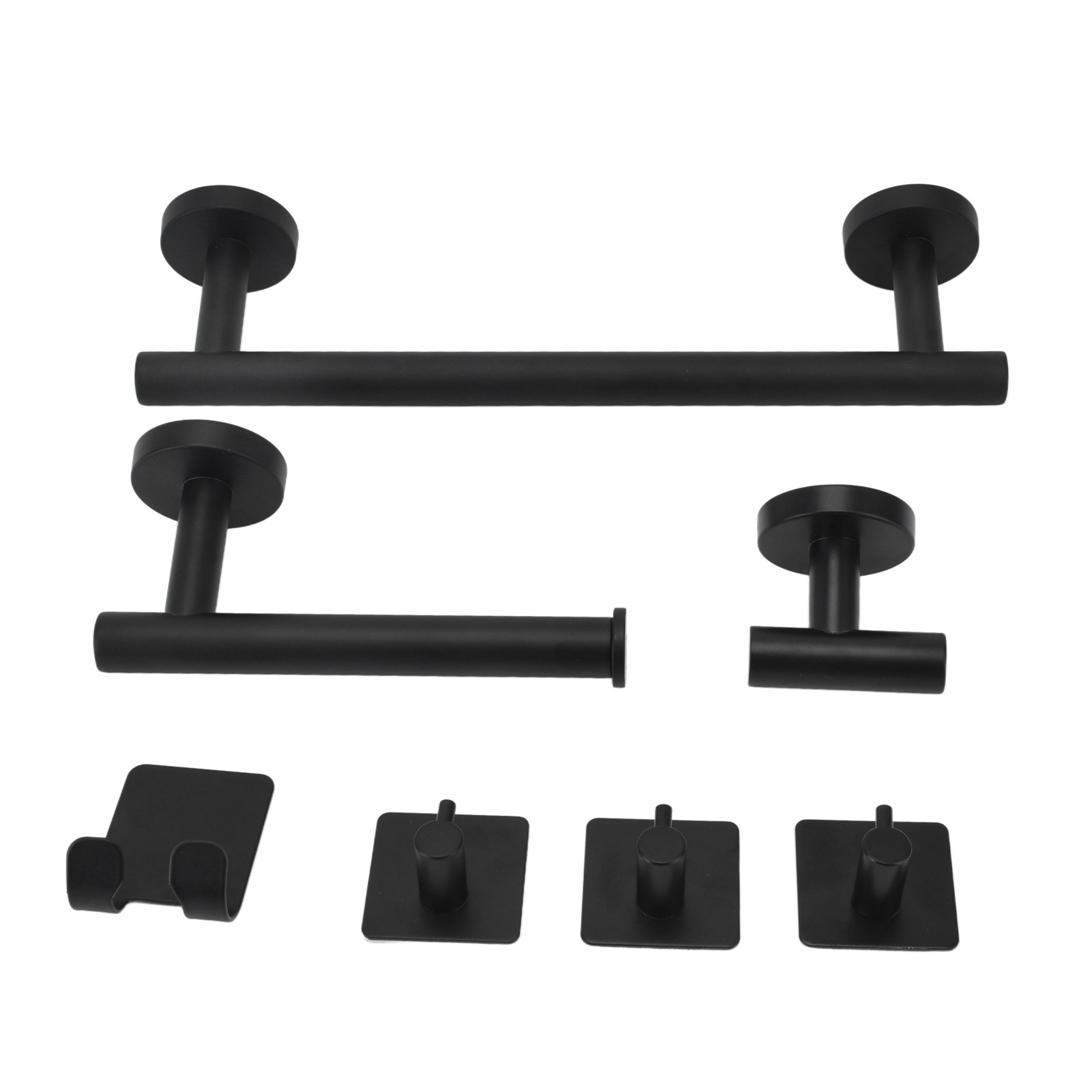 7-teiliges Handtuchhalter-set Aus Edelstahl, Rostfrei, Farbecht, Stilvolles Badezimmer- Und Küchenaccessoires-set