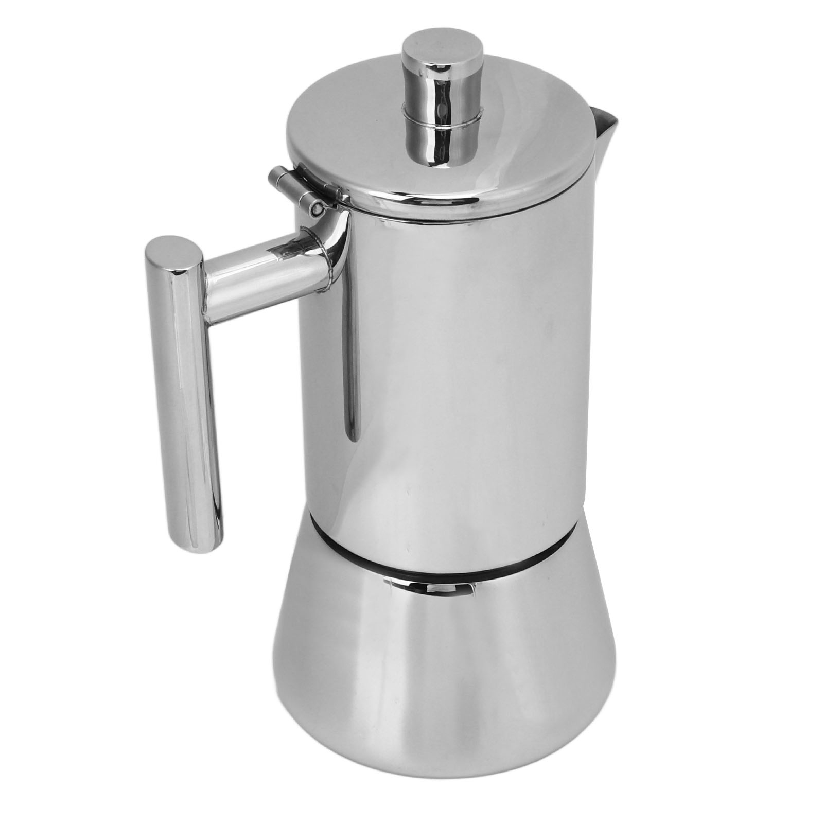 Kaffeekanne Aus Edelstahl, Poliert, Für Induktionsherde Geeignet, 200 Ml Für 4 Tassen