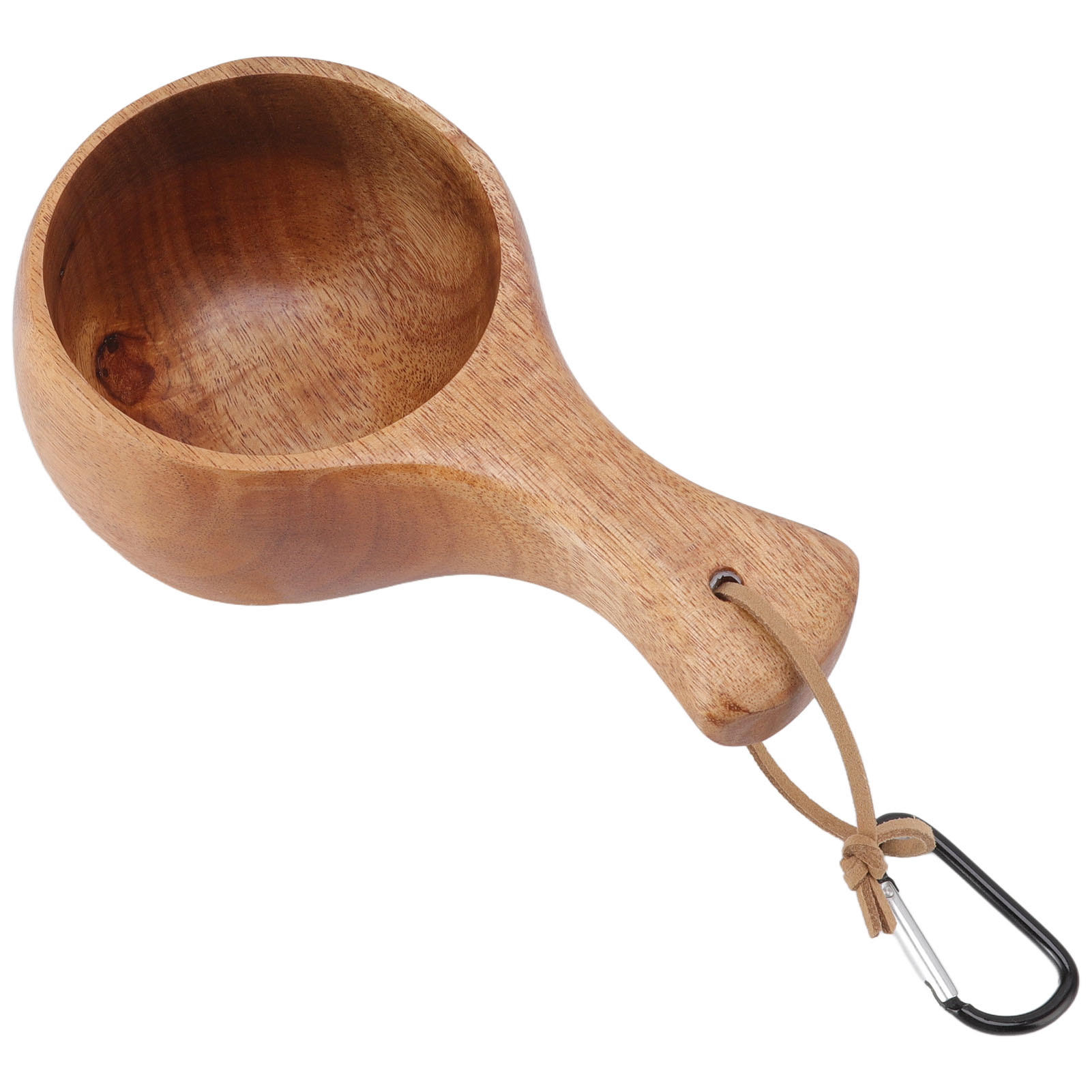 Holzbecher Im Nordischen Stil, Ideal Zum Campen Und Wandern, Tragbarer Becher Für Kaffee, Tee Oder Milch.