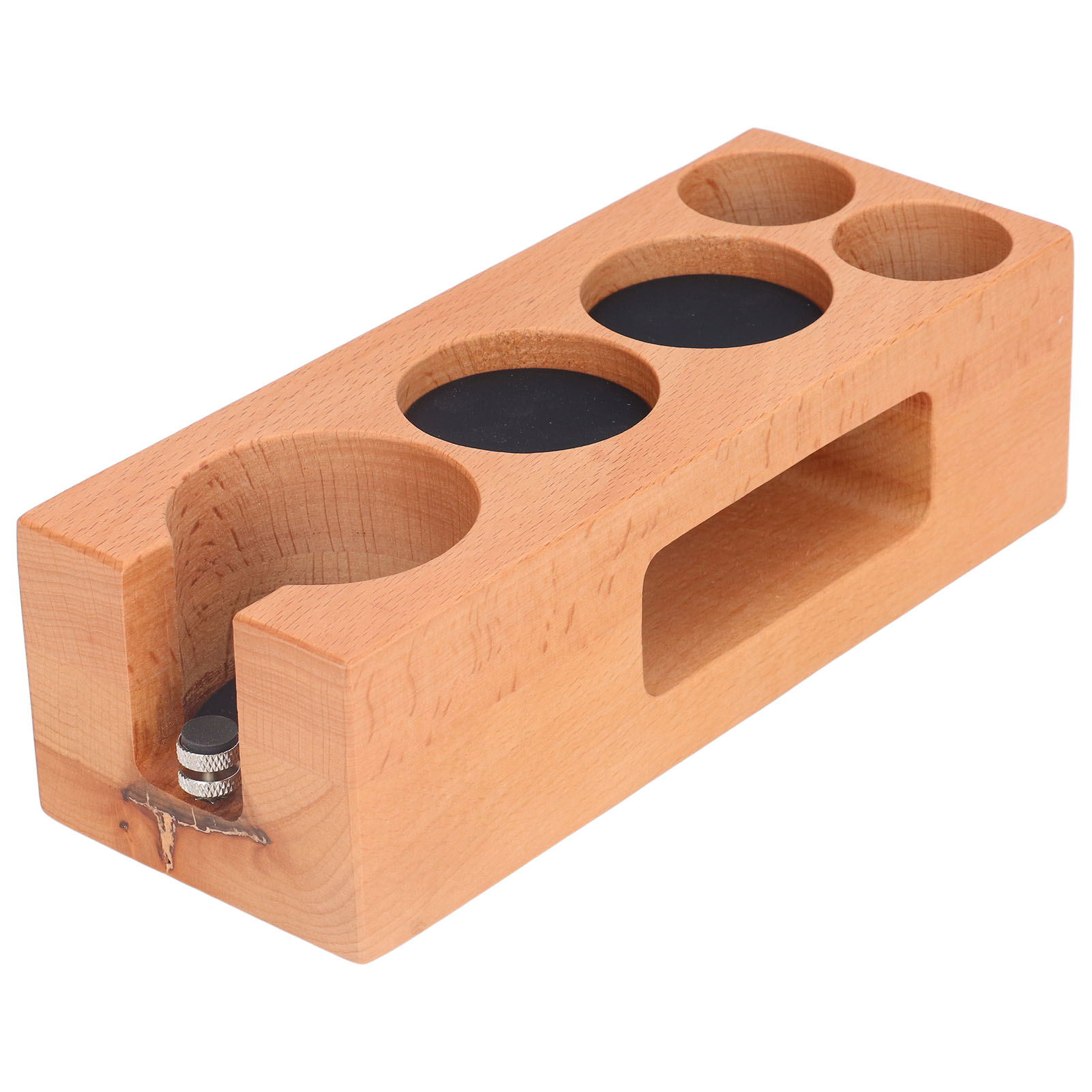 Multifunktionaler Kaffeestampferständer Aus Holz, Lebensmittelecht, Für Kaffeeliebhaber